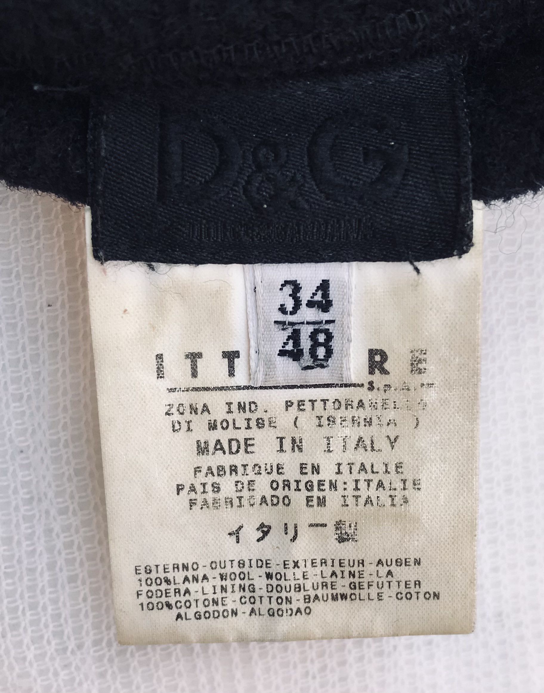 Dolce & Gabbana Dolce & Gabbana Wool Jacket Men’s Zip Bomber Black Vintage Size US L / EU 52-54 / 3 - 12 Thumbnail