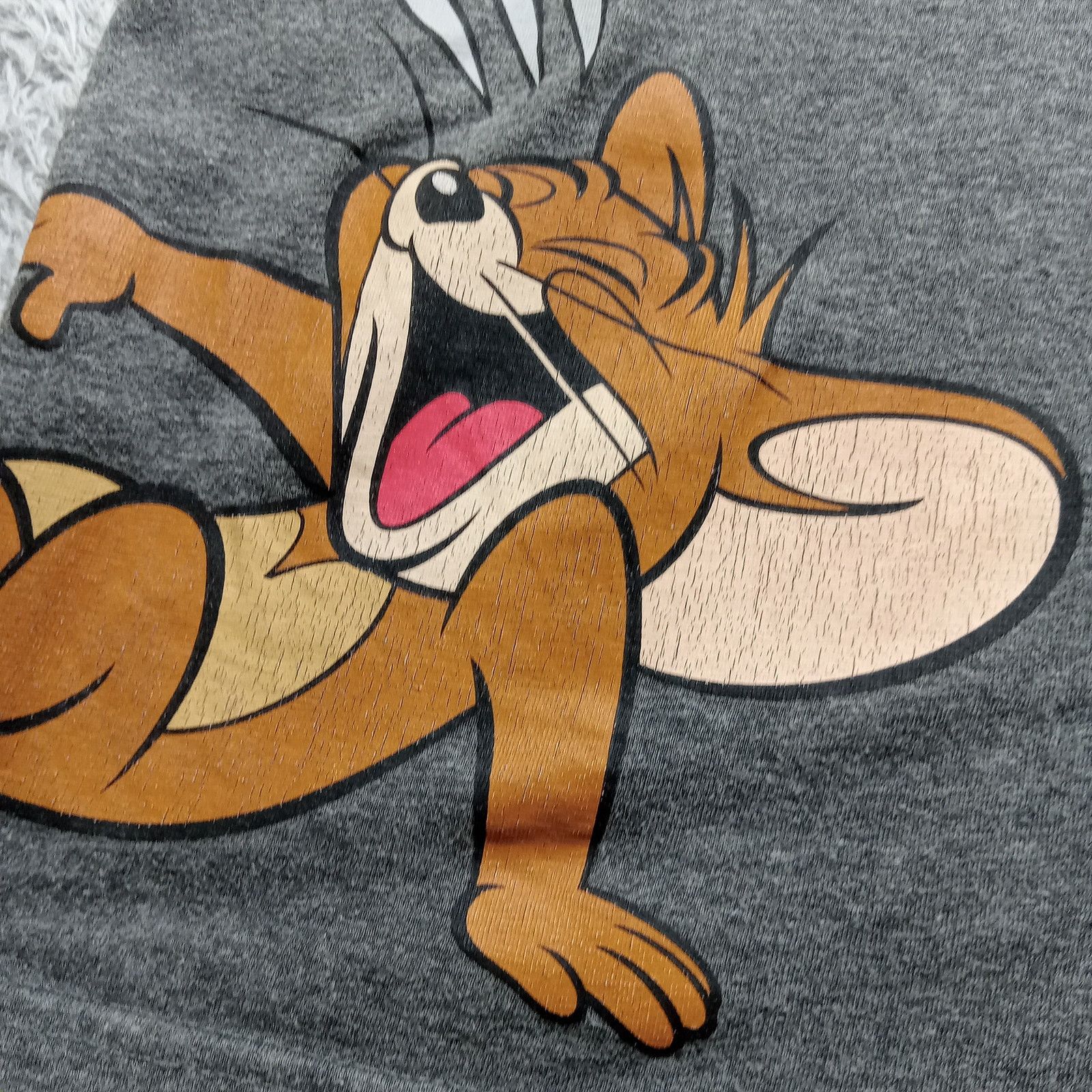 & Other Stories Tom And Jerry T-Shirt Men's L Cartoons Short Sleeve Grey Size US L / EU 52-54 / 3 - 6 Thumbnail