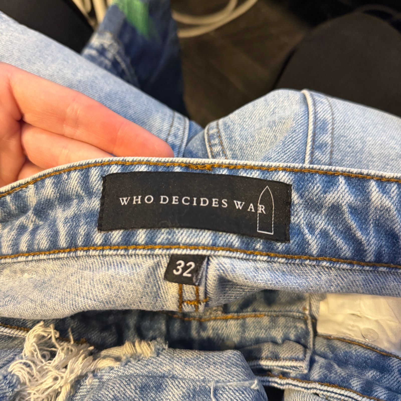Who Decides War Who Decides War Technicolor Embrodiery Denim Jeans Size US 32 / EU 48 - 3 Thumbnail