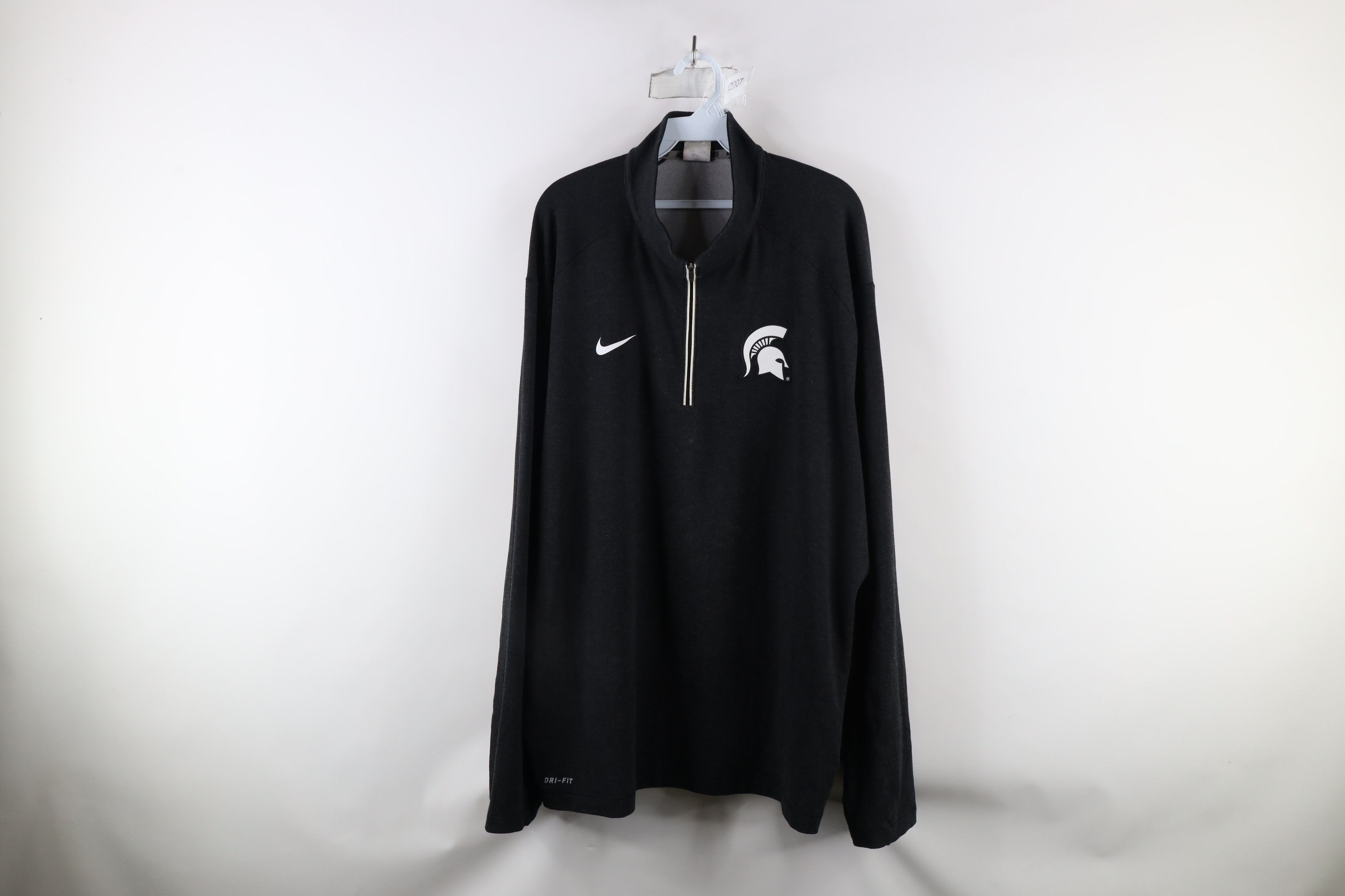 Nike × Vintage Nike Michigan State University Half Zip Pullover Jacket Top Size US XXL / EU 58 / 5 - 1 Thumbnail