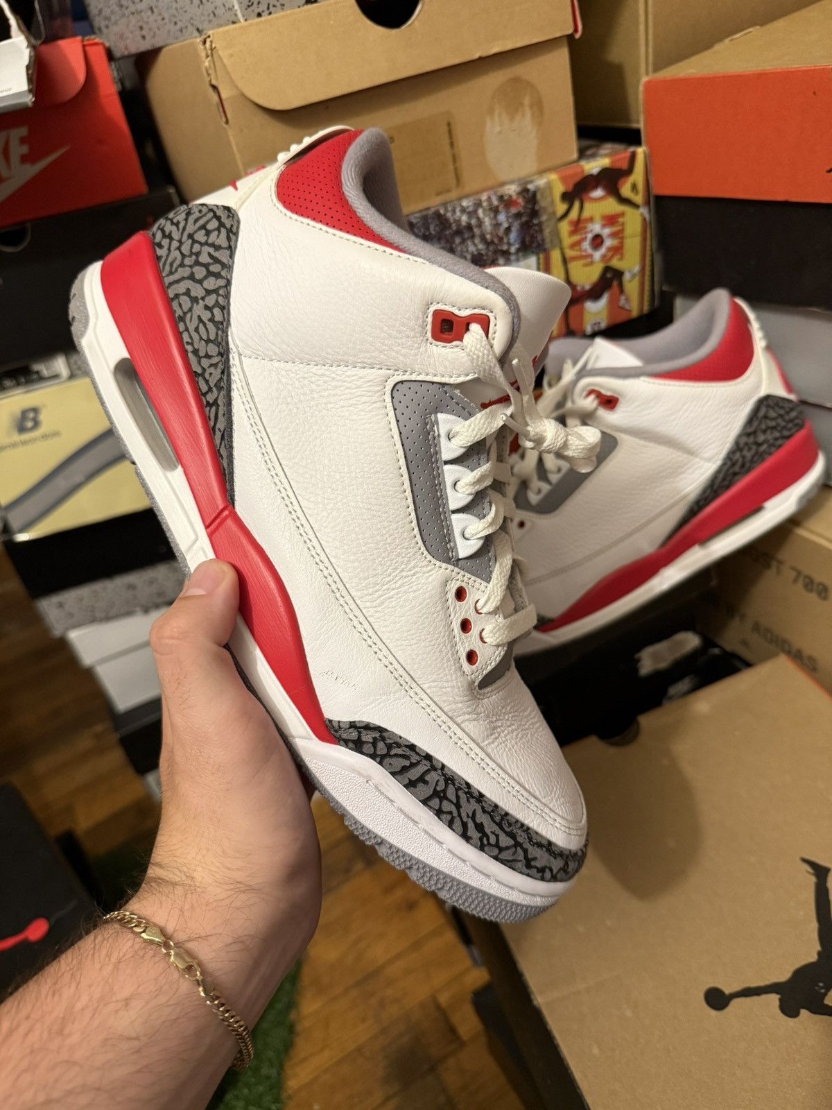 Jordan Brand Jordan retro Fire red 3s size 11.5 Size US 11.5 / EU 44-45 - 2 Thumbnail