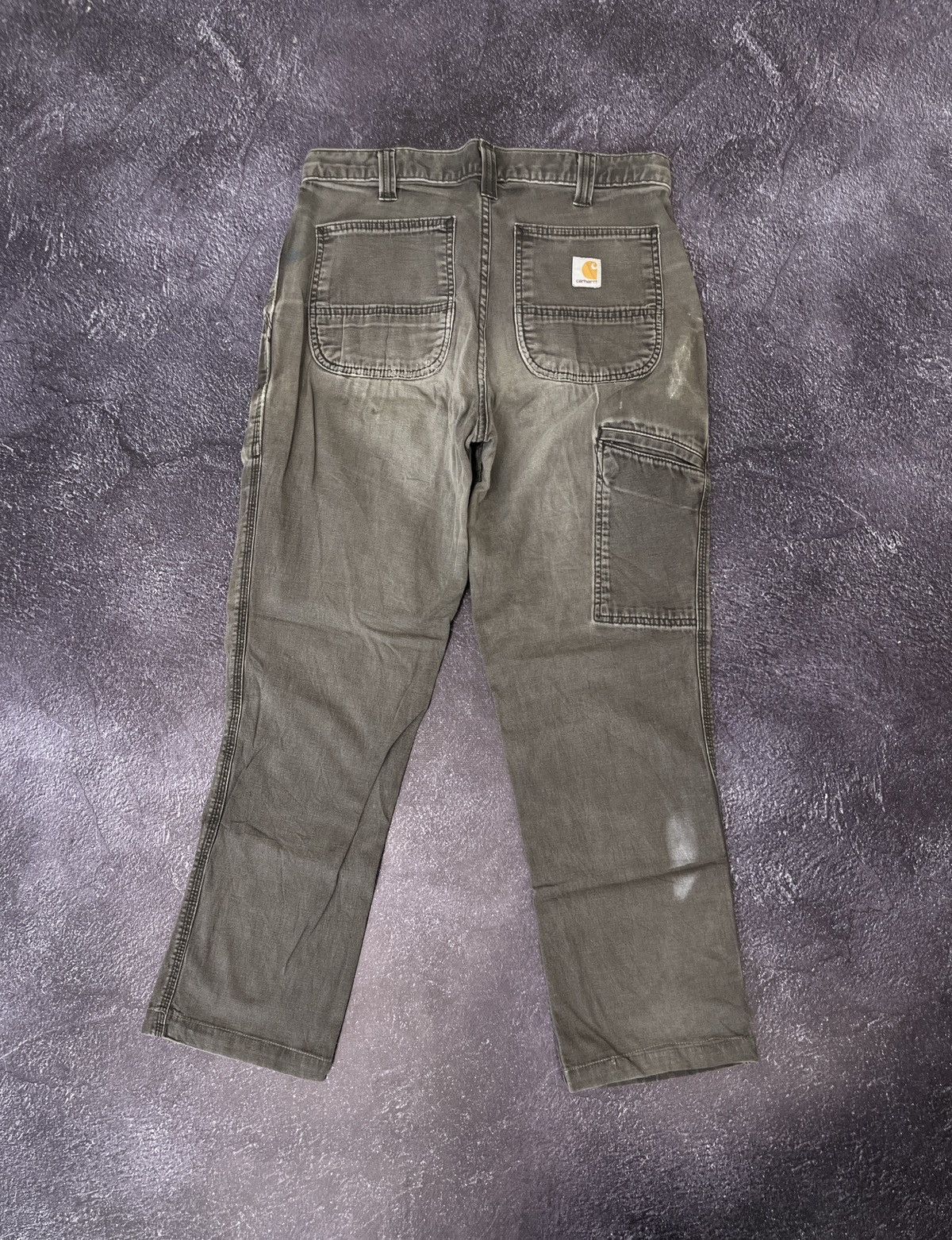 Carhartt × Vintage Vintage 90s Carhartt Work Baggy Cargo Pants Jeans Size US 32 / EU 48 - 1 Thumbnail