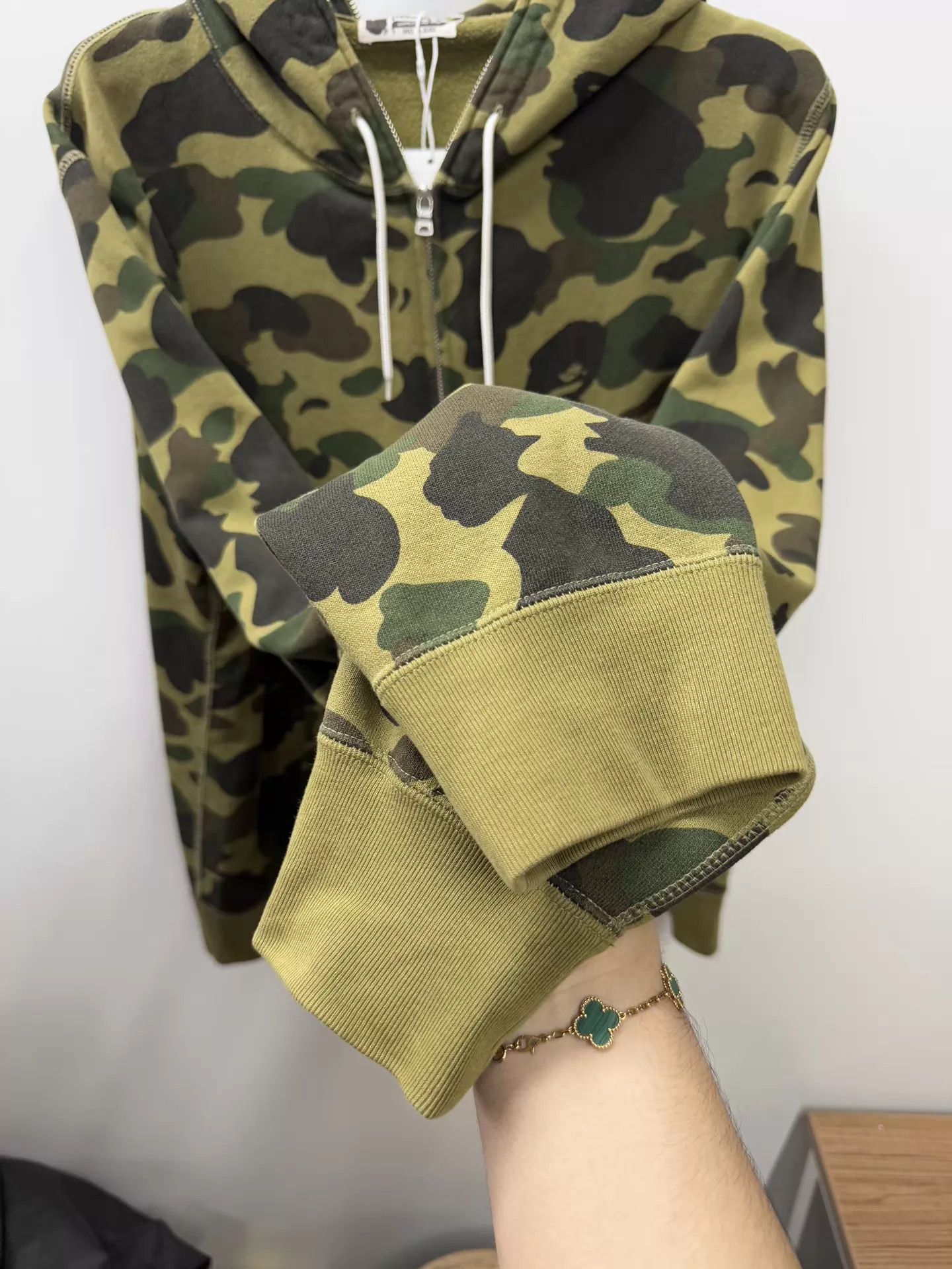 Bape Bape Classic Green Camo Zip Hoodie XL Size XL / US 12-14 / IT 48-50 - 5 Thumbnail