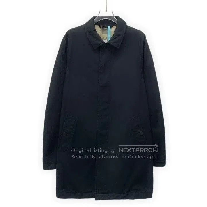 Burberry Burberry Black Cotton Lapel Long. Size US M / EU 48-50 / 2 - 1 Thumbnail