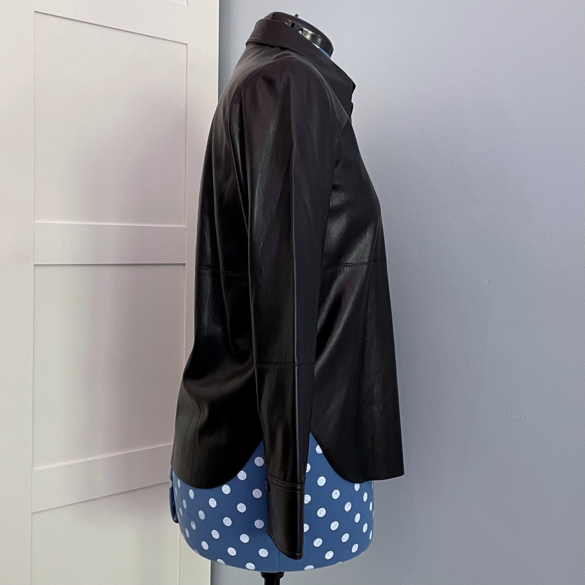 Nanushka Nanushka Black Naum Okobor™ vegan leather shirt jacket, S Size S / US 4 / IT 40 - 3 Thumbnail