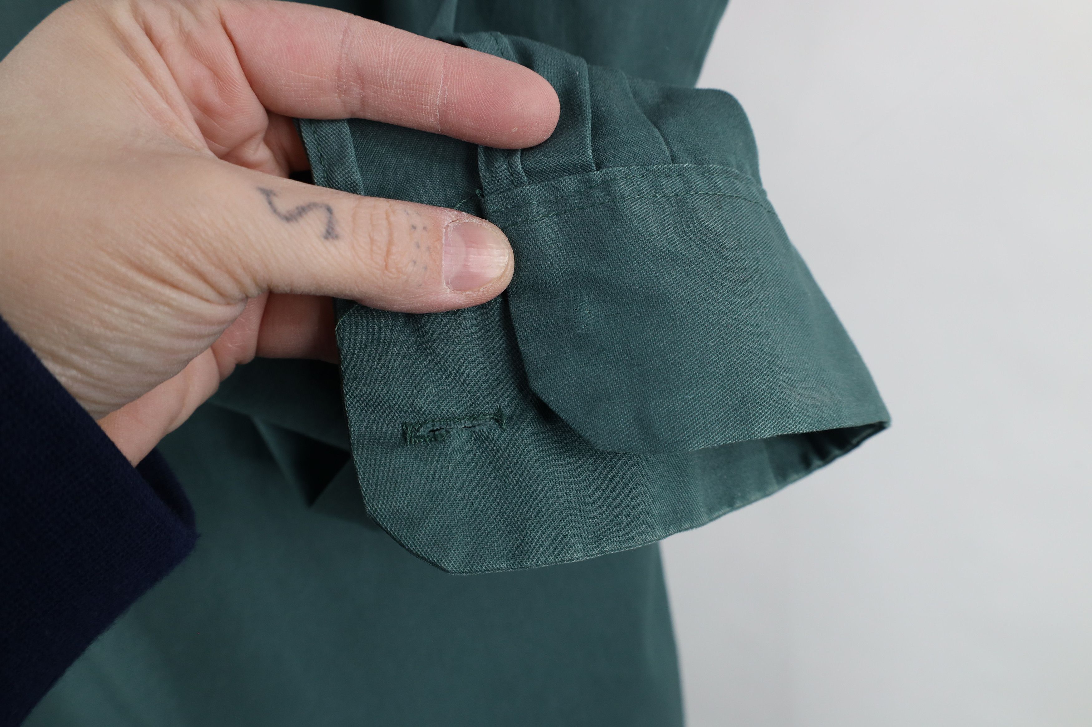 Dickies × Vintage Vintage 90s Dickies Workwear Button Shirt Green USA Size US M / EU 48-50 / 2 - 4 Thumbnail