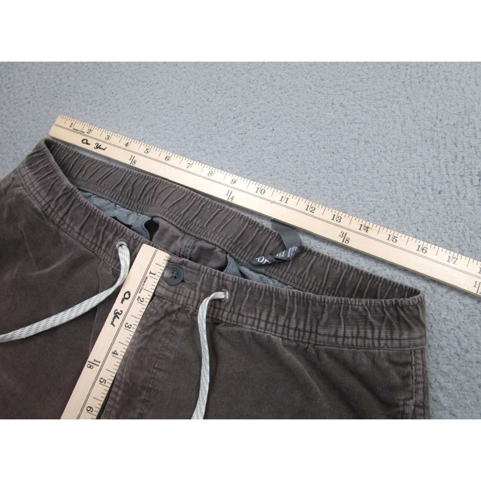 Vuori Vuori Pants Mens 36x28 Brown Corduroy Jogger Elastic Waist Drawstring Stretch Casual Travel Size US 33 - 5 Thumbnail