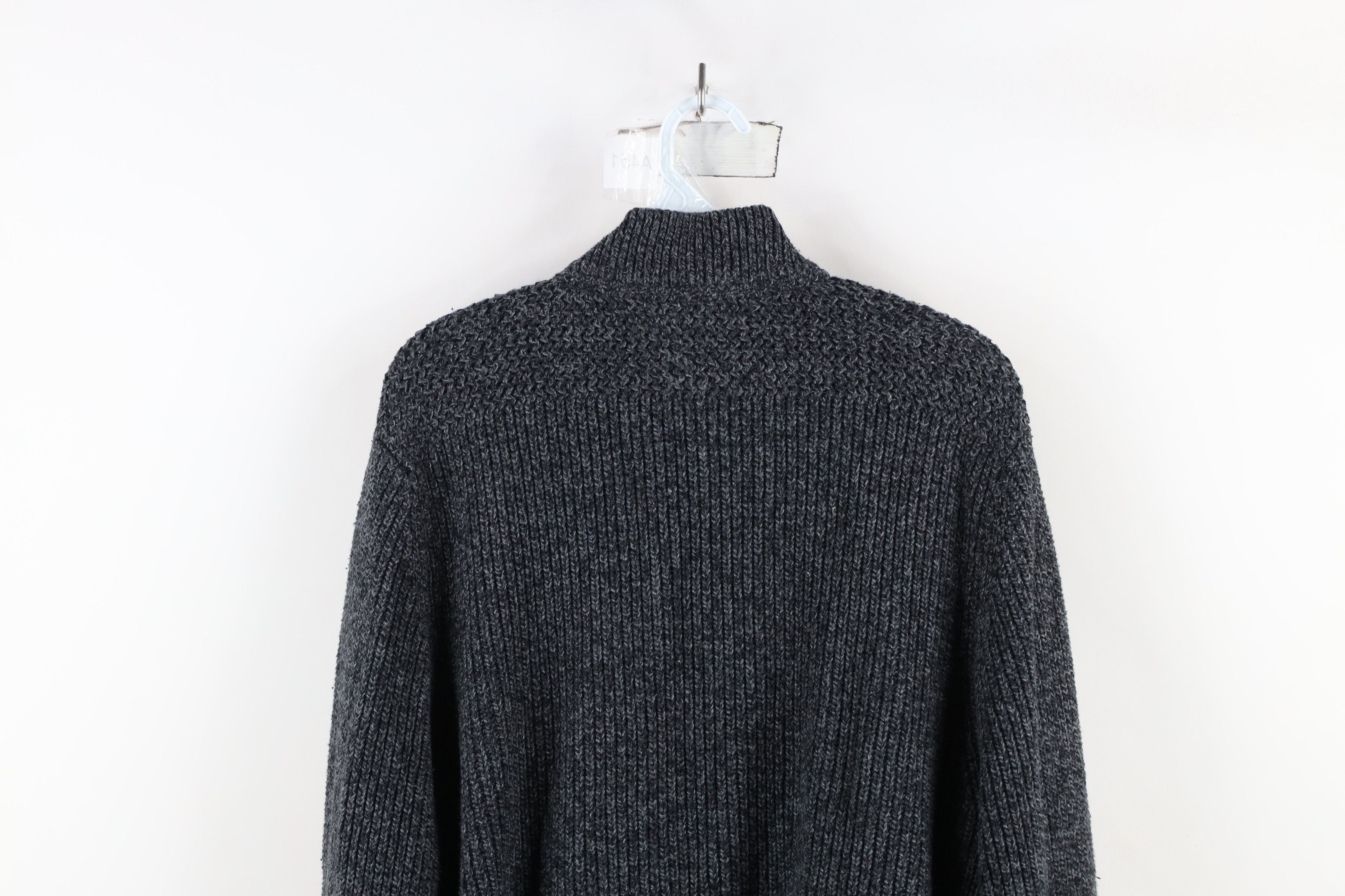 Eddie Bauer × Vintage Vintage Eddie Bauer Chunky Cotton Ribbed Knit Henley Sweater Size US L / EU 52-54 / 3 - 9 Thumbnail