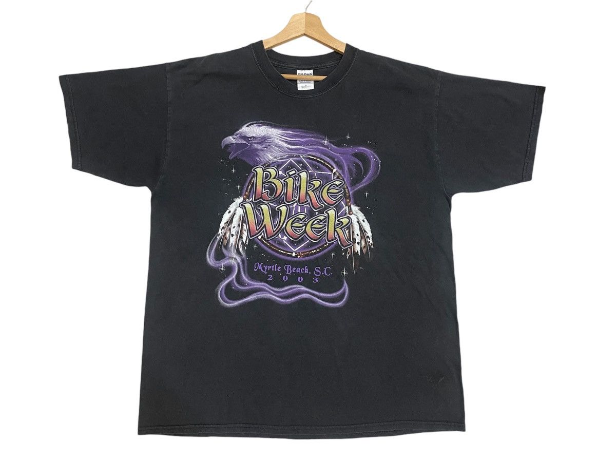 Designer × Vintage VINTAGE Y2K BIKE WEEK 2003 T SHIRT Size US XL / EU 56 / 4 - 1 Thumbnail