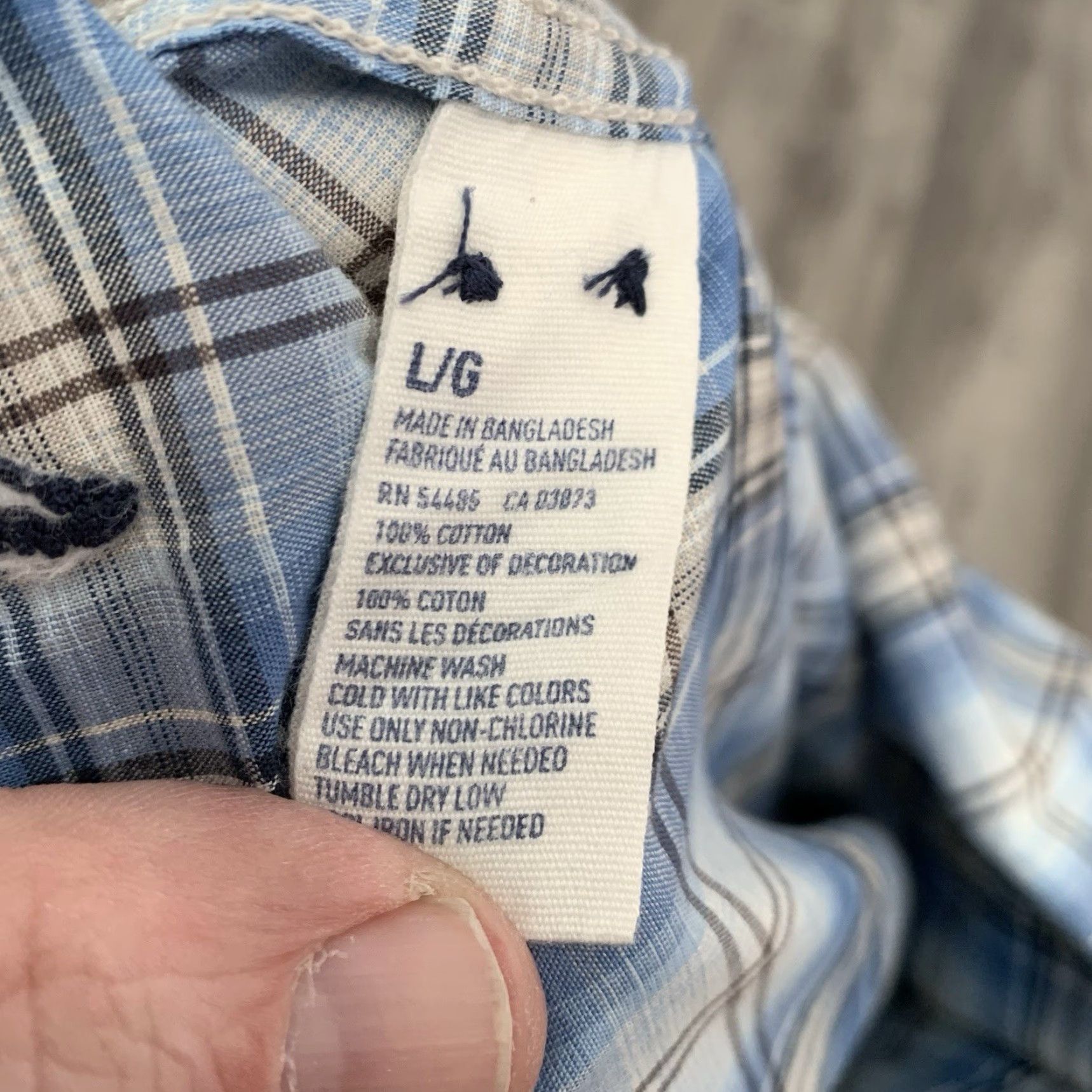 American Eagle Outfitters VINTAGE American Eagle Outfitters Shirt Mens Large Pearl Snap Blue Plaid L/S Vintage Fit Size US L / EU 52-54 / 3 - 6 Thumbnail