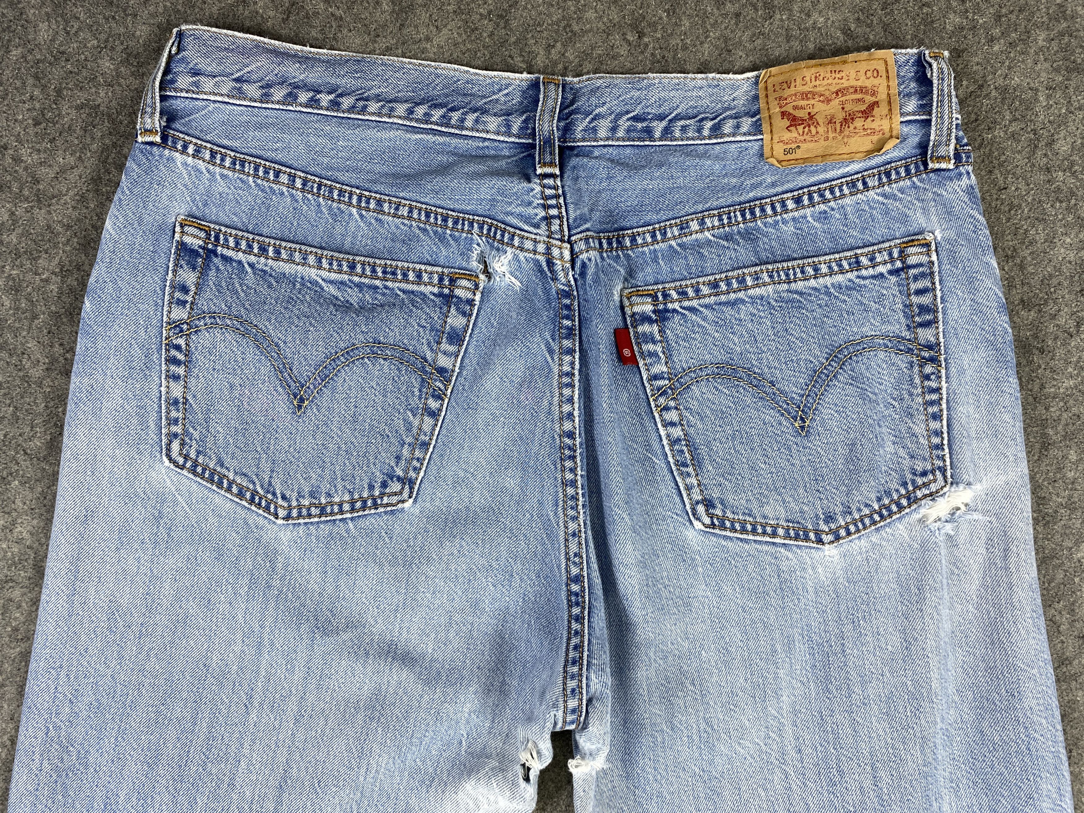 Japanese Brand Light Wash Levi's 501 Jeans 31x30.5 Denim -JN1690 Size US 31 - 4 Thumbnail