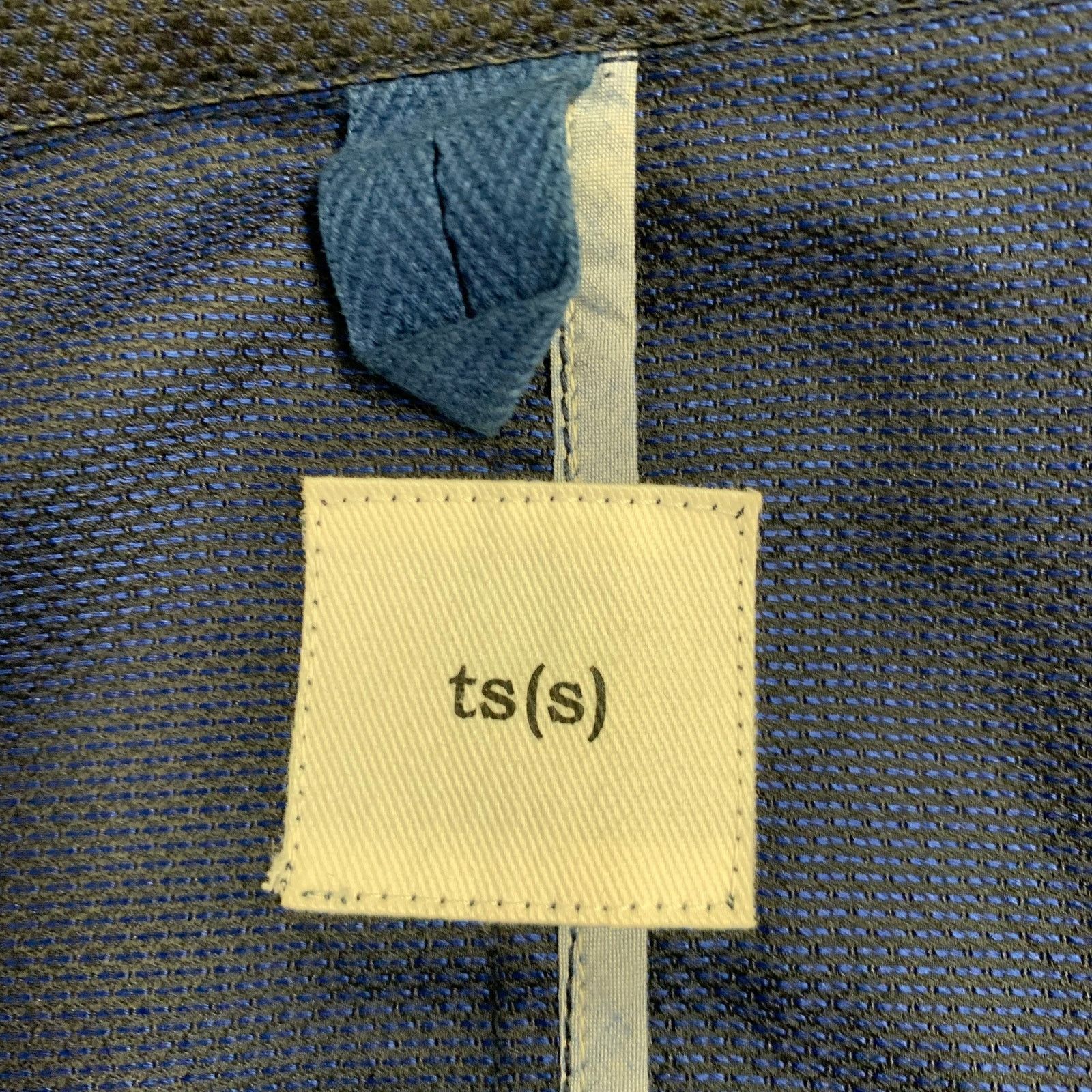 Ts(S) TS (S) Size L Navy Textured Cotton Drawstring Hacking Jacket Size US L / EU 52-54 / 3 - 4 Thumbnail