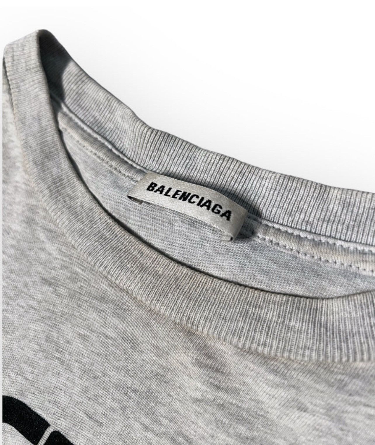 Balenciaga Balenciaga Interlock Crop T-Shirt Size S / US 4 / IT 40 - 2 Thumbnail