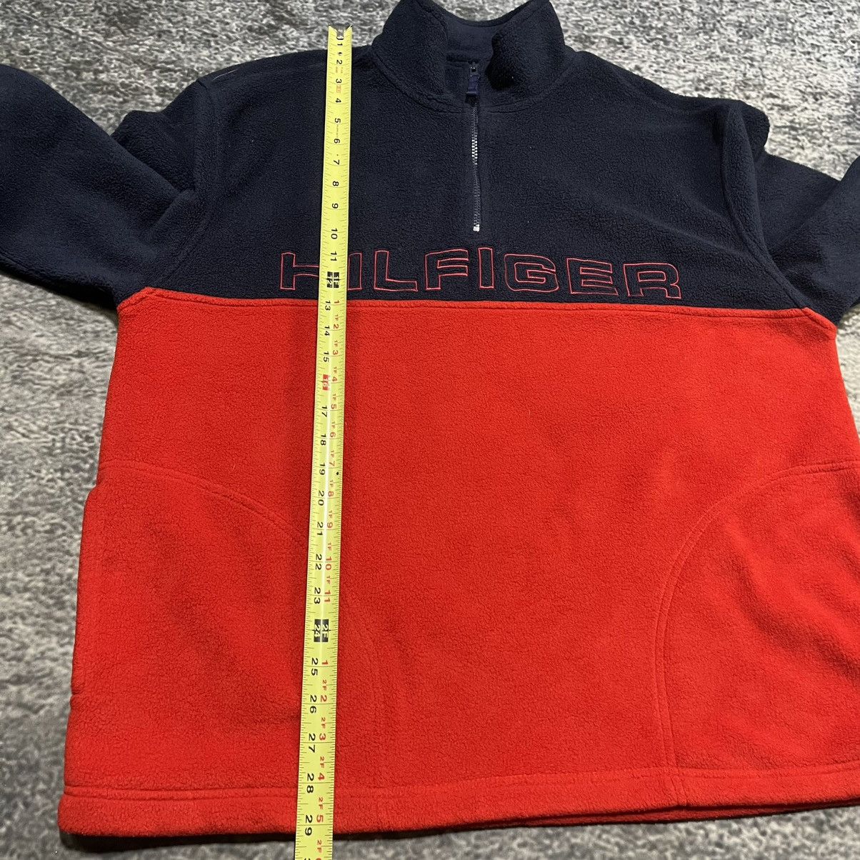Tommy Hilfiger Vintage Tommy Hilfiger Skater Logo 1/4 Zip Fleece Sweater Size US XL / EU 56 / 4 - 9 Thumbnail