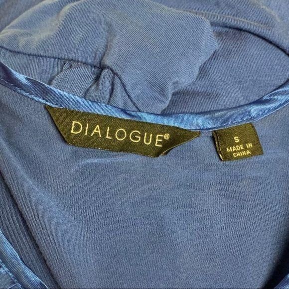 Other Dialogue Blue Satin Collar Long Sleeve Shirt Size S / US 4 / IT 40 - 3 Thumbnail
