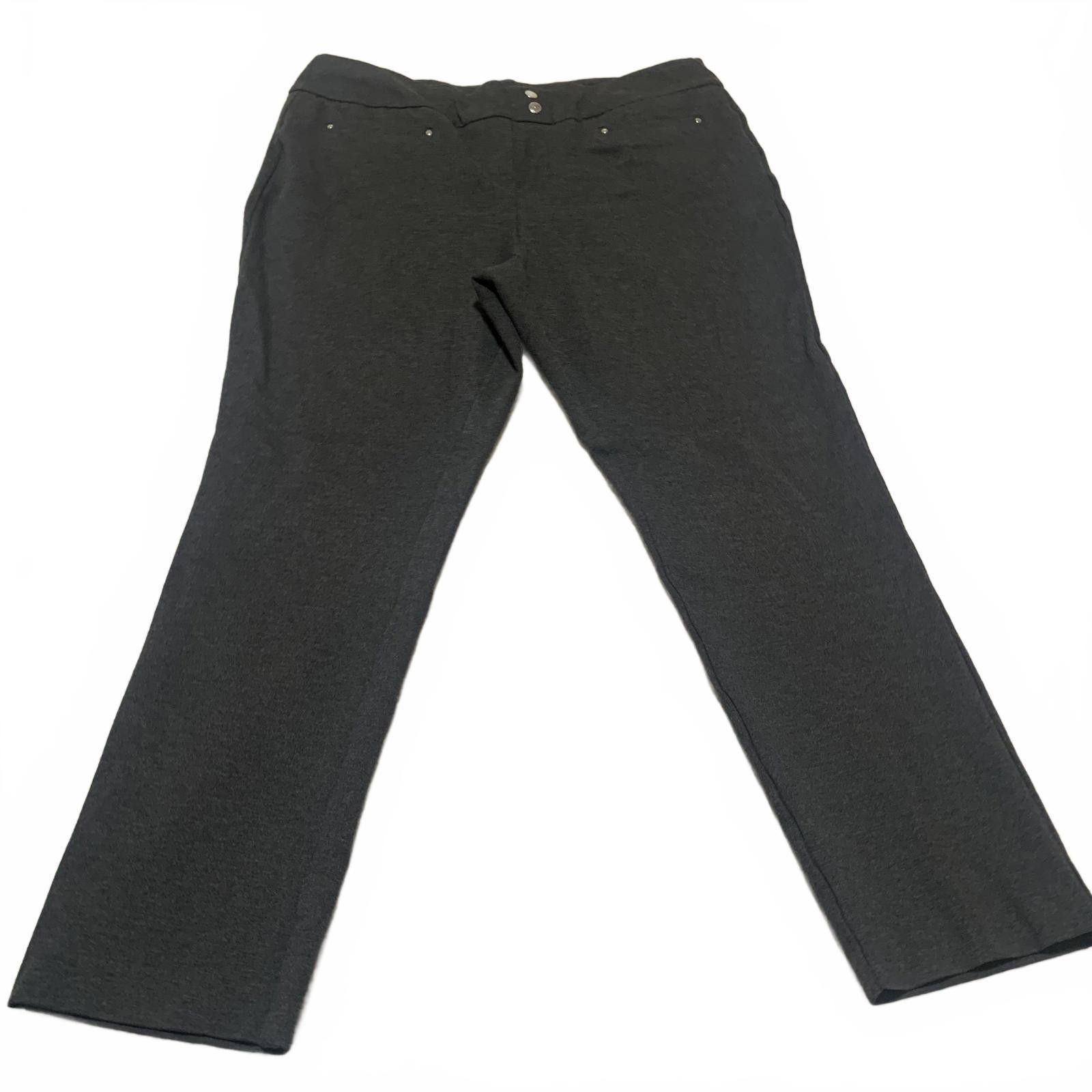 Other Rekucci Women's Size 18W Dark Gray Casual W40x29.5 Pants Size 40" / US 18 - 2 Thumbnail
