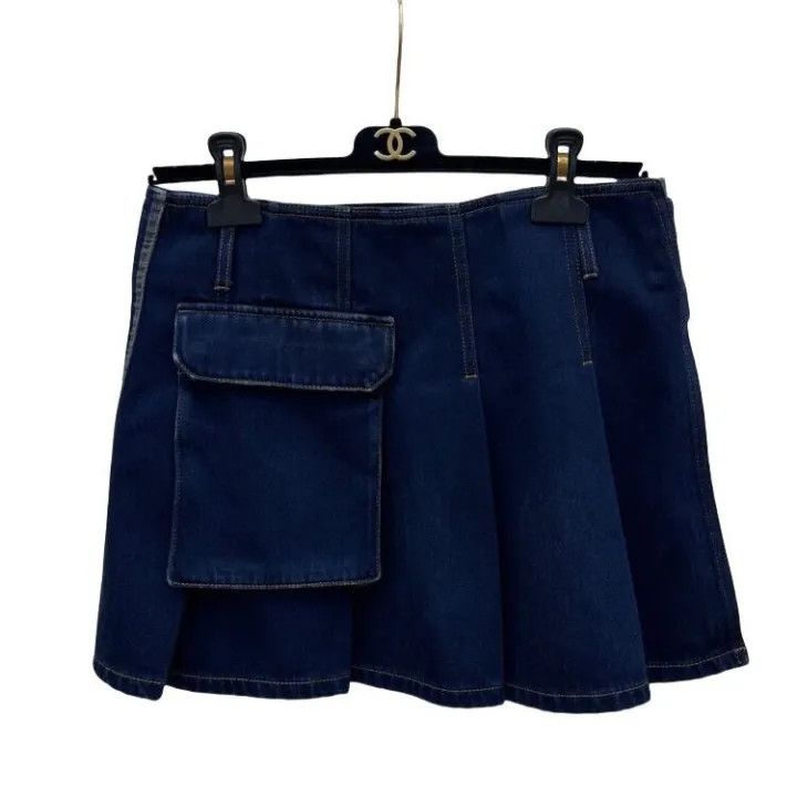 Dior Dior Casual High-Waist Denim Skirt 0079 Size 40" / US 18 - 1 Thumbnail
