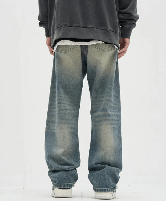 Japanese Brand × Jean American retro washed jeans men's loose casual high street Size US 32 / EU 48 - 4 Thumbnail