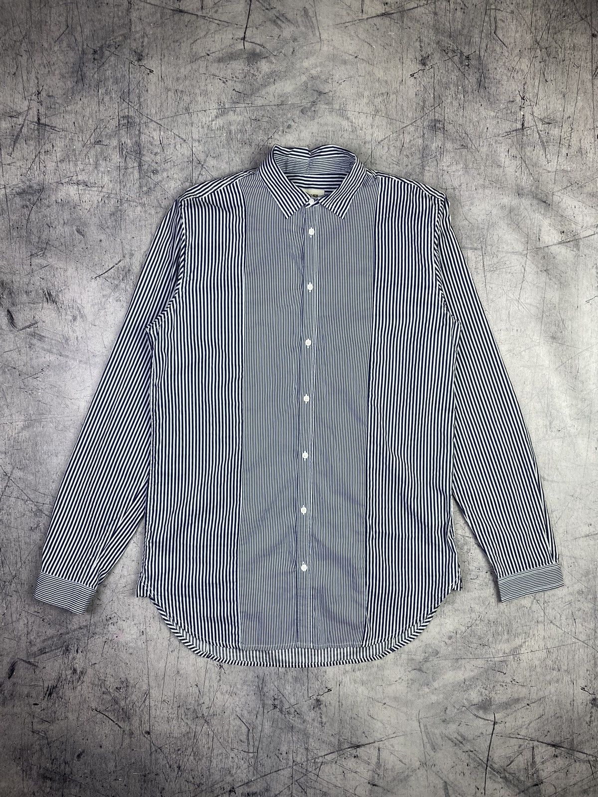 Diesel Diesel Designer Luxury Striped Button Up Long Sleeve Shirt Size US M / EU 48-50 / 2 - 8 Thumbnail