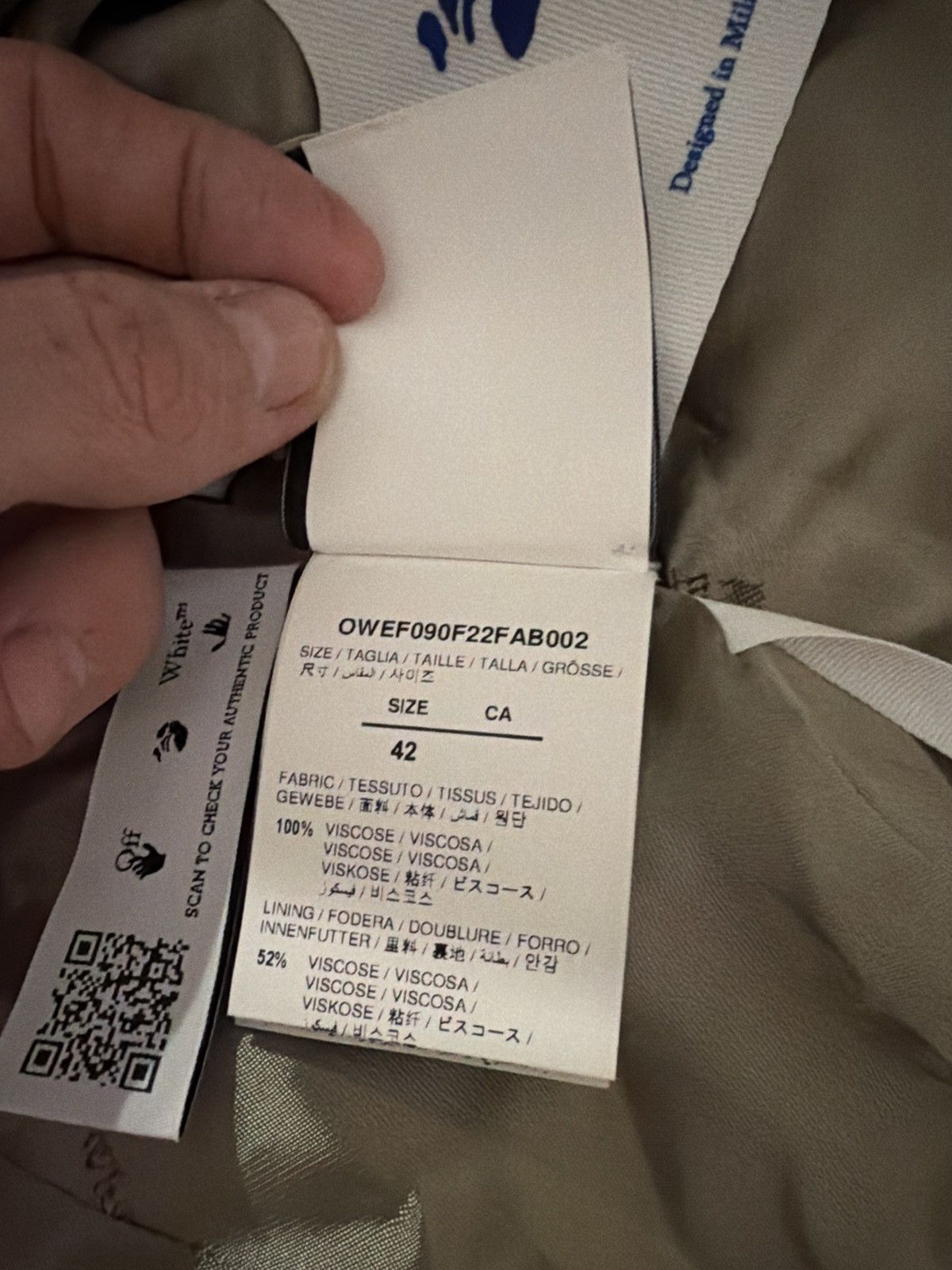 Off-White Off-White - Duchesse Twisted Jacket Size M / US 6-8 / IT 42-44 - 6 Thumbnail
