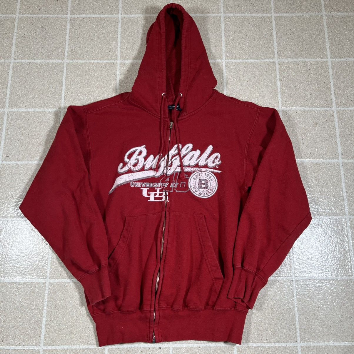 Other MV Sport University At Buffalo Red Zip Up Hoodie Size Small Size S / US 4 / IT 40 - 1 Thumbnail