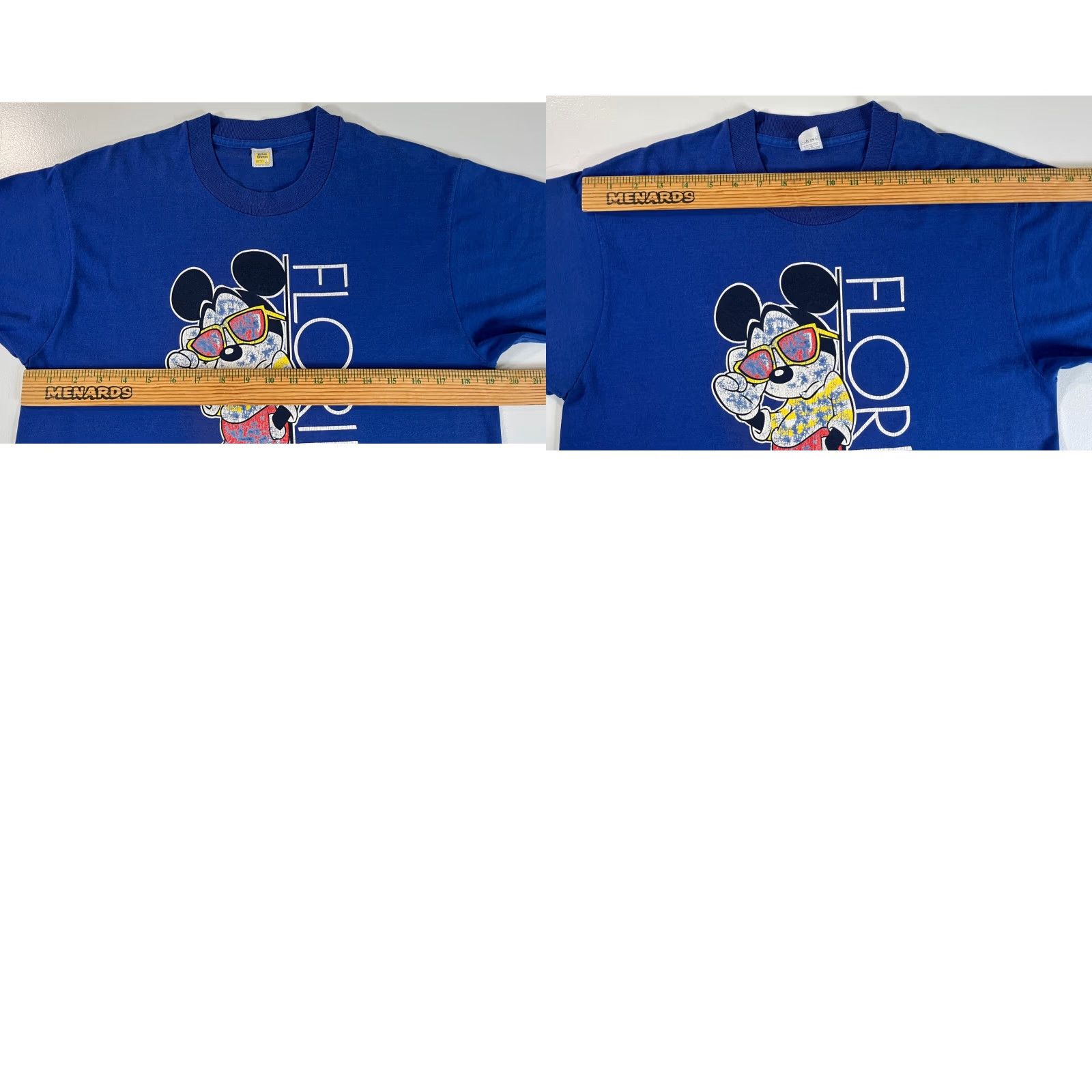 Velva Sheen VINTAGE Velva Sheen Mickey Mouse Florida Unisex Adult T-Shirt L Blue 80s Disney Man/Men’s Men Size US L / EU 52-54 / 3 - 9 Thumbnail