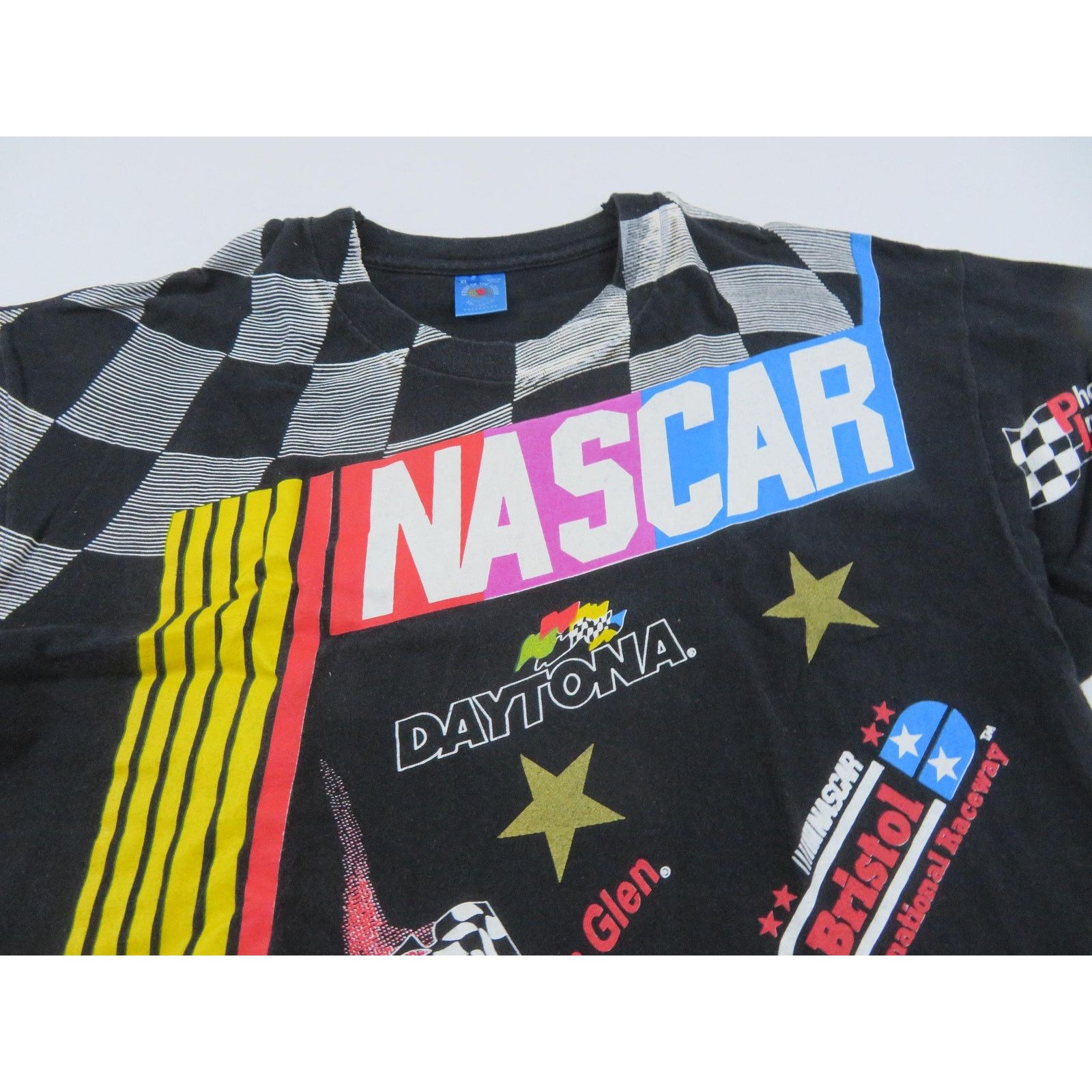 Fruit Of The Loom 90s NASCAR All Over Print T-shirt, Fruit of the Loom Sz XL Size US XL / EU 56 / 4 - 4 Thumbnail