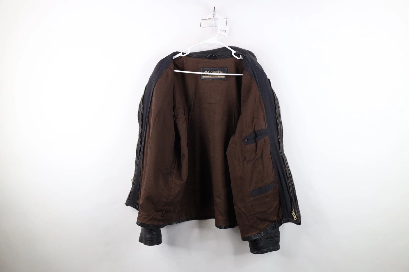 Columbia Vintage 90s Y2K Columbia 2 In 1 Leather Bomber Jacket Black Size US XL / EU 56 / 4 - 9 Thumbnail