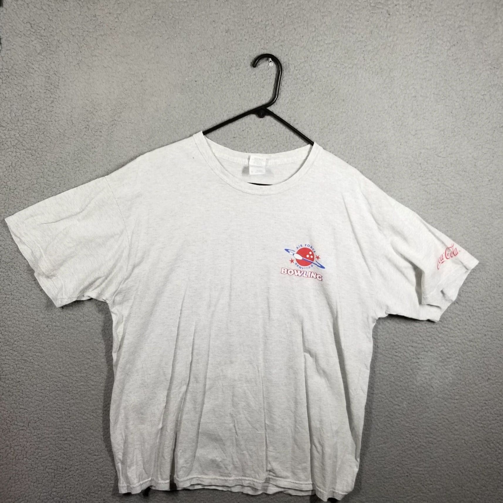 Vintage US Air Force USAF T-Shirt Men XL Summer Strike Force Bowling Vintage Tee Size US XL / EU 56 / 4 - 3 Thumbnail