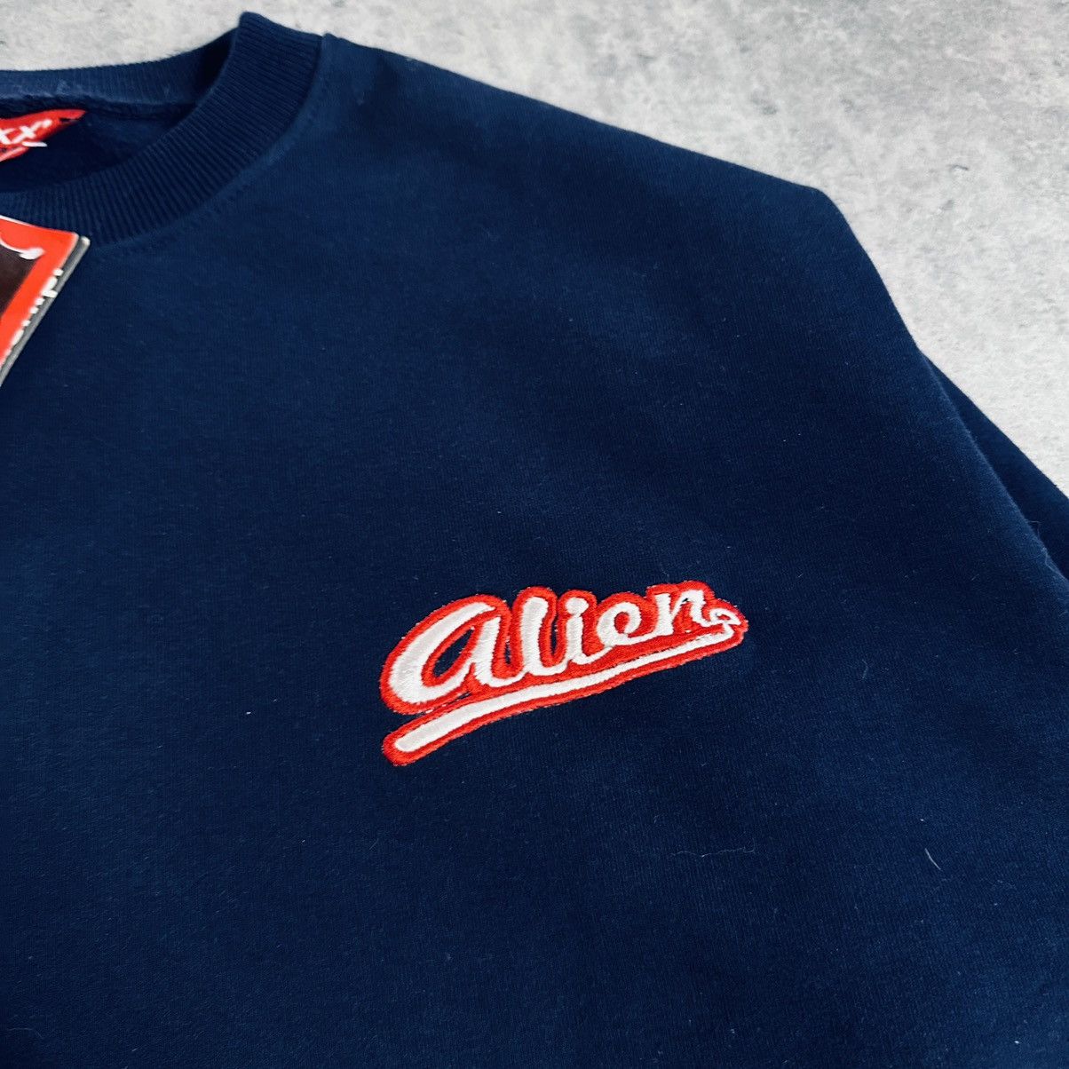 Alien Workshop × Vintage Alien Navy Crewneck Y2K Sweatshirt Size US XXL / EU 58 / 5 - 4 Thumbnail