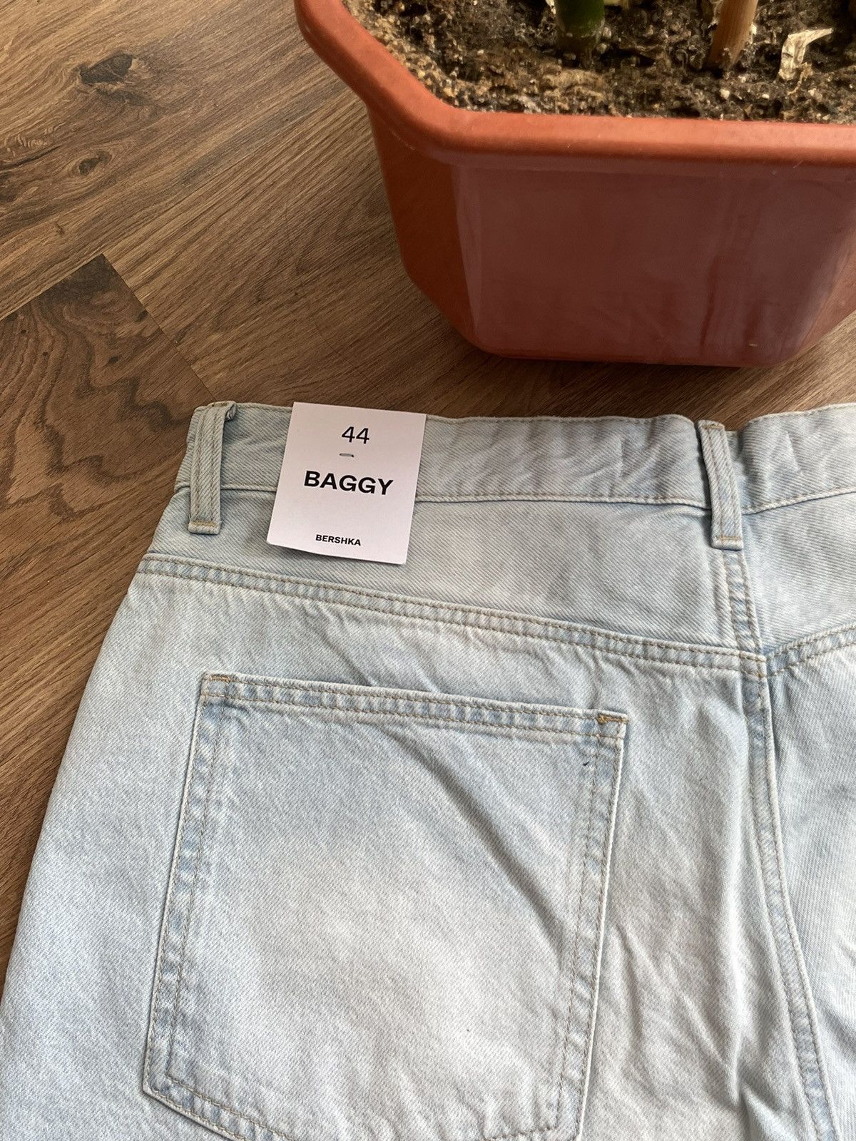 Denime × Designer Baggy jorts bershka Size US 34 / EU 50 - 3 Thumbnail