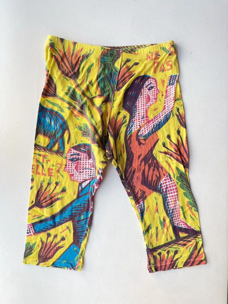 Pleats Please Issey Miyake Pleats Please size xl 01AW Artist Collaboration Leggings p Size US 30 / EU 46 - 1 Thumbnail