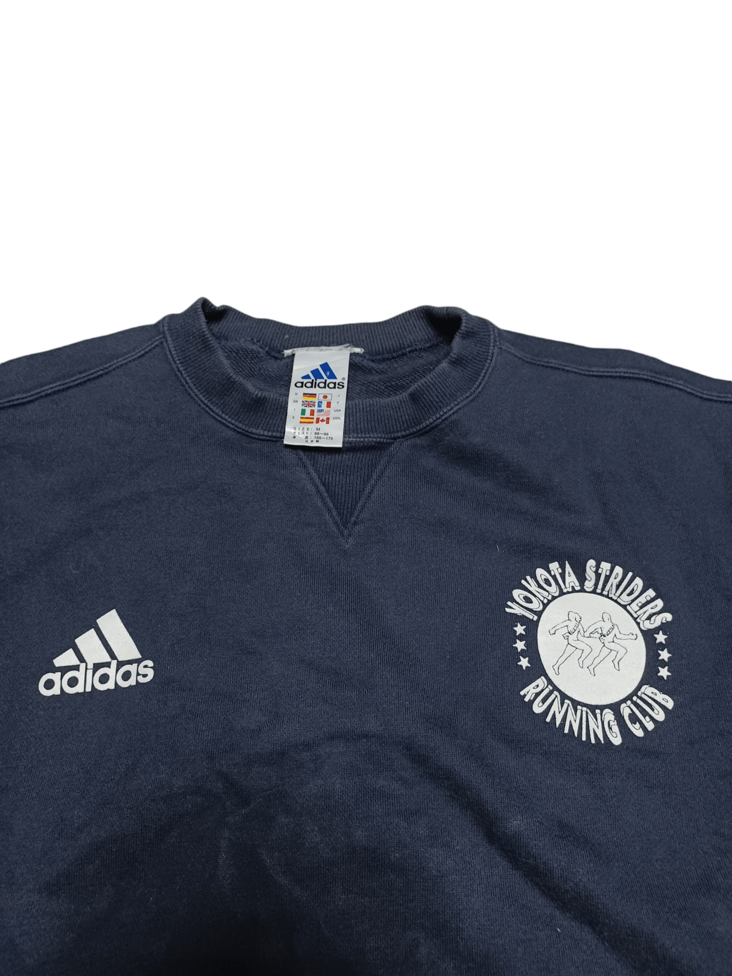 Adidas 2004 ADIDAS YOKOTA STRIDES RUNNING CLUB JAPAN USA SWEATSHIRT Size US M / EU 48-50 / 2 - 4 Thumbnail