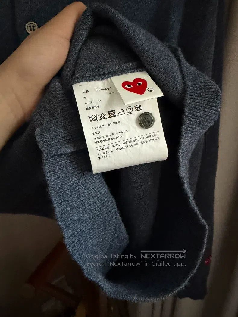 Comme des Garcons Comme Des Garcons Cuff mini red heart pure wool cardigan s Size M / US 6-8 / IT 42-44 - 5 Thumbnail