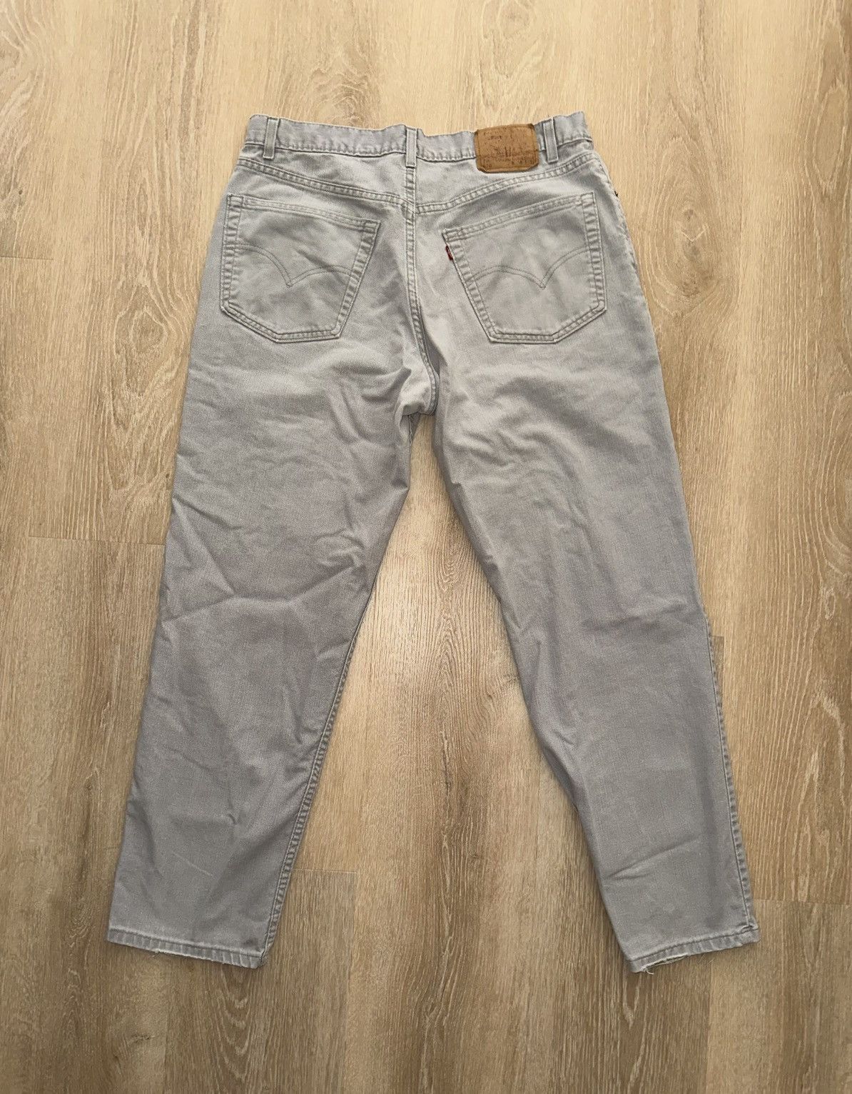 Levi's × Vintage Vintage Levi’s 550 Grey Made In USA Straight Denim Jeans Size US 38 / EU 54 - 2 Thumbnail