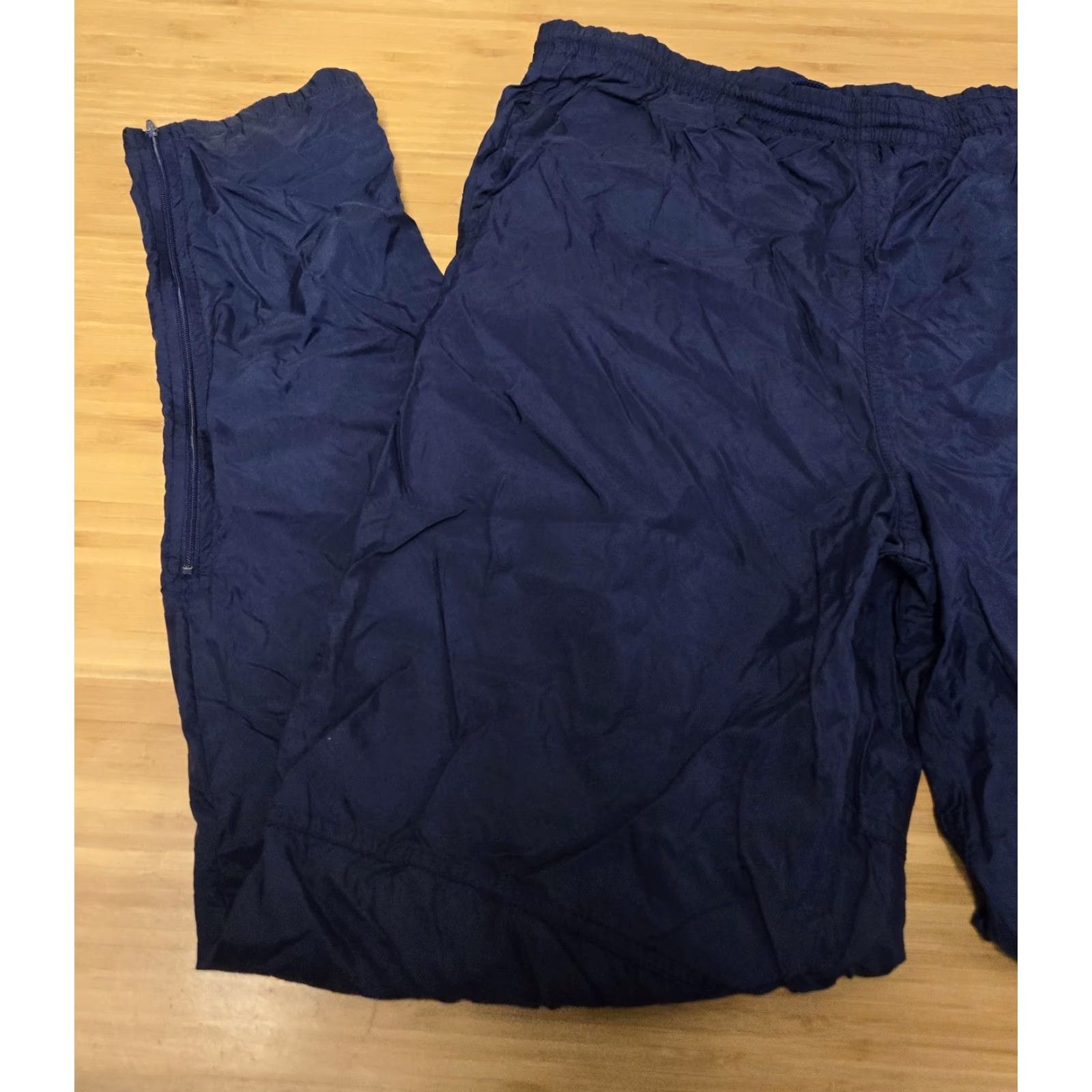 Nike VINTAGE Nike Pants Mens Medium Blue Nylon Track Windbreaker Warm Up 90s Size US 31 - 5 Thumbnail