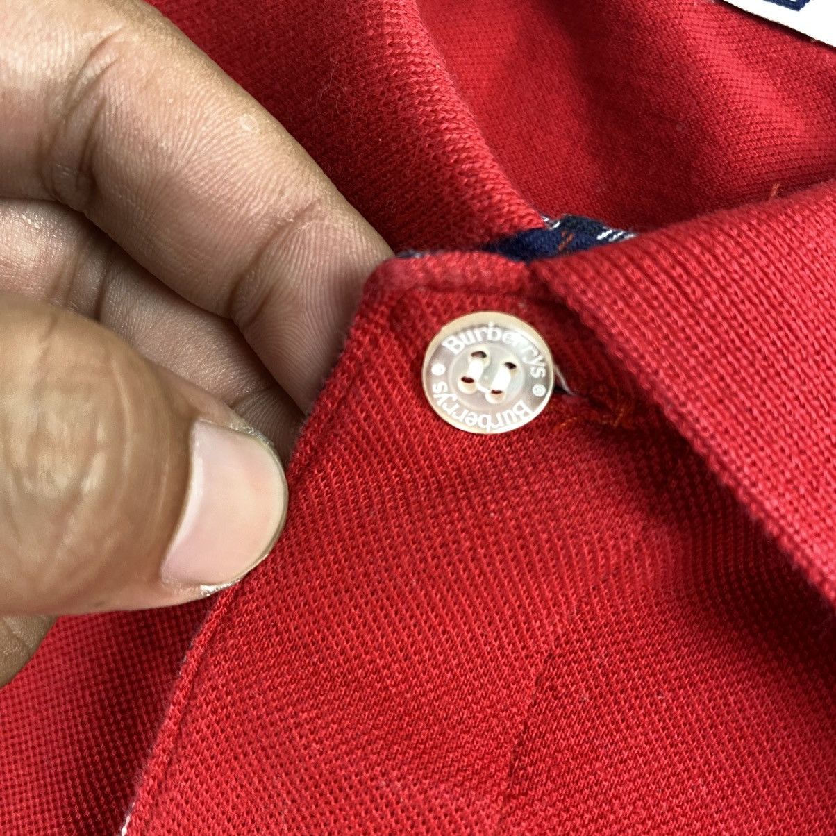 Burberry Vintage burberrys Longsleeve Polo Shirt Size US XL / EU 56 / 4 - 4 Thumbnail
