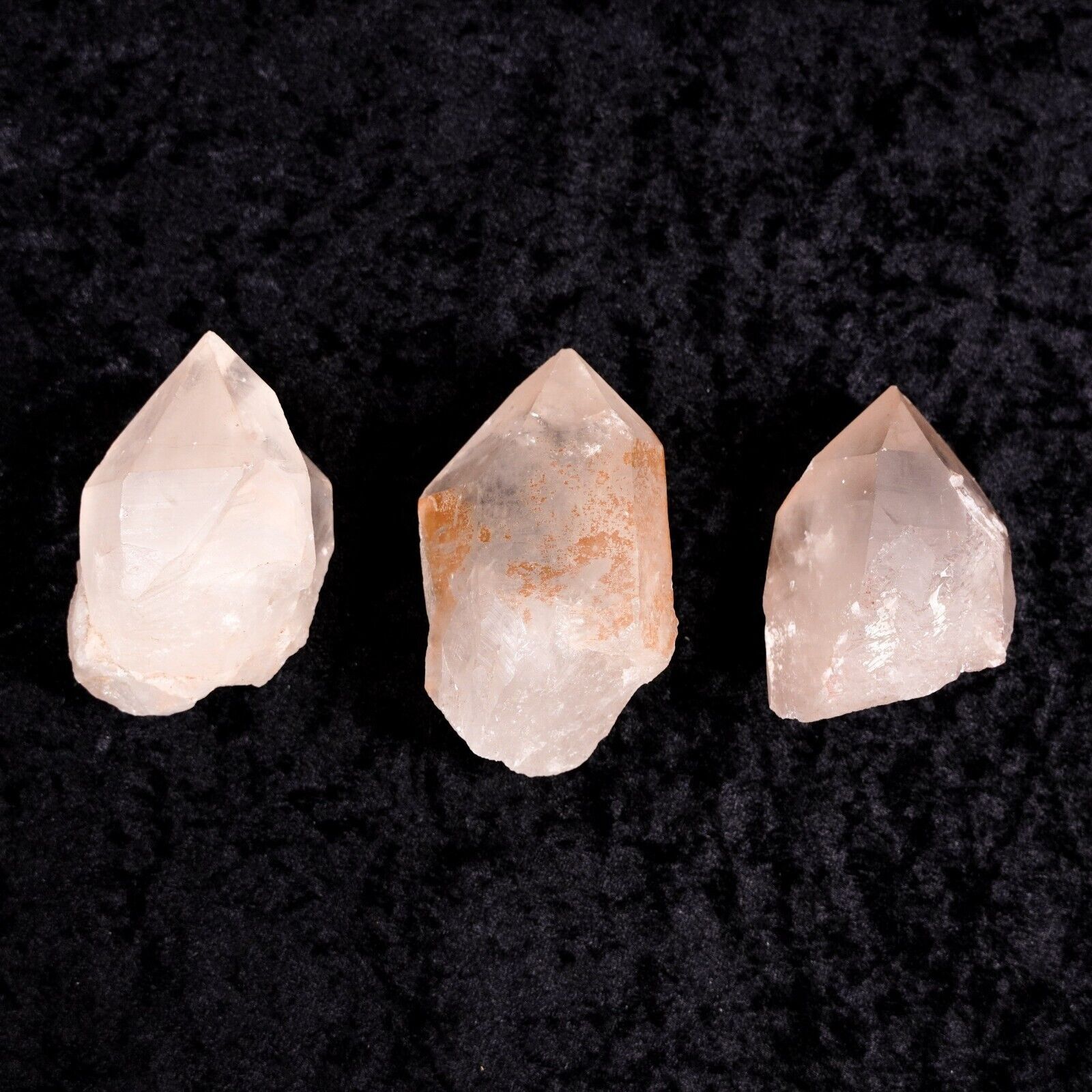 Other 3 Large Clear Quartz Crystal Point 3" Healing Gemstones Lot Size ONE SIZE - 2 Thumbnail