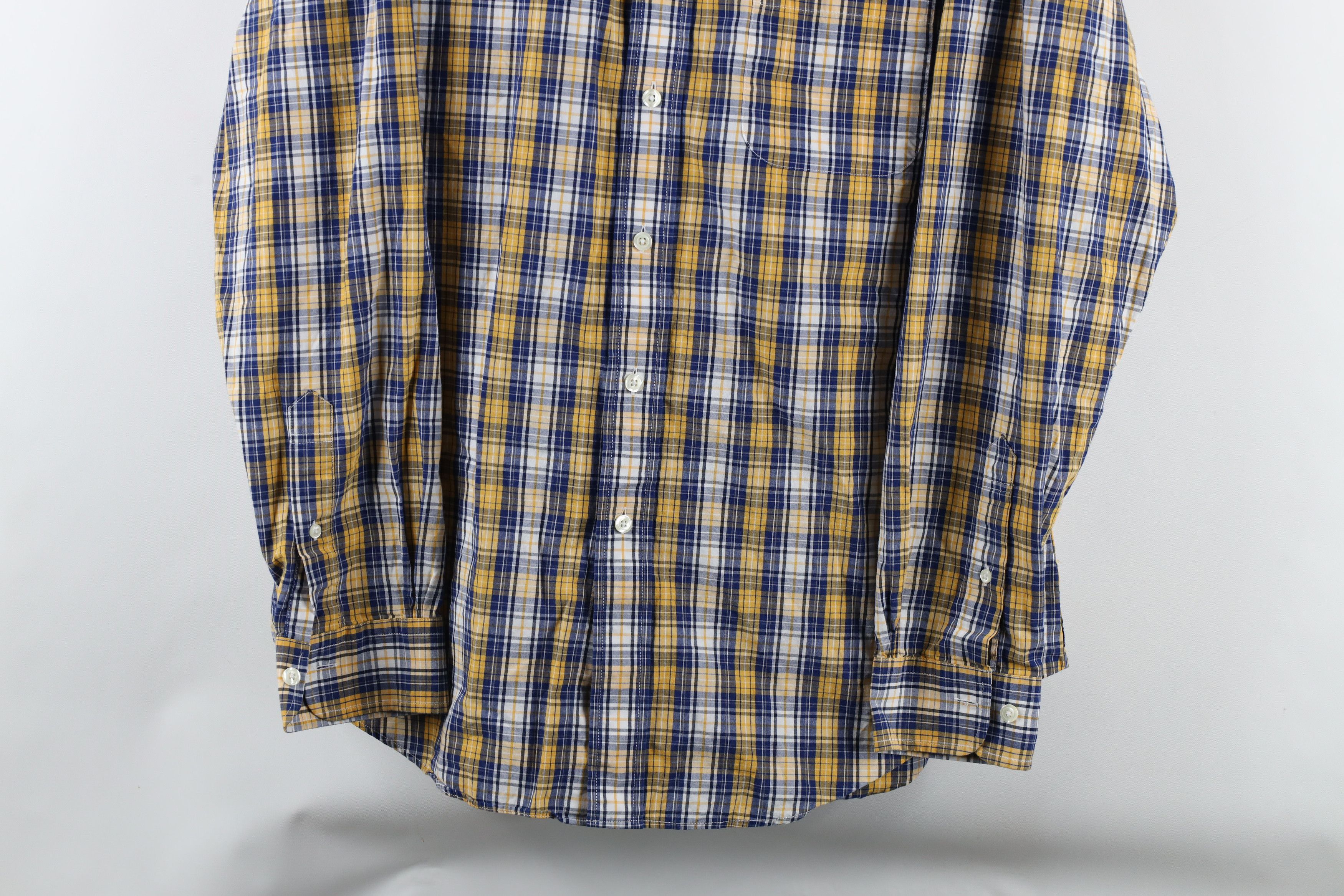 Brooks Brothers × Vintage Vintage Brooks Brothers Cotton Button Down Shirt Plaid Size US L / EU 52-54 / 3 - 3 Thumbnail