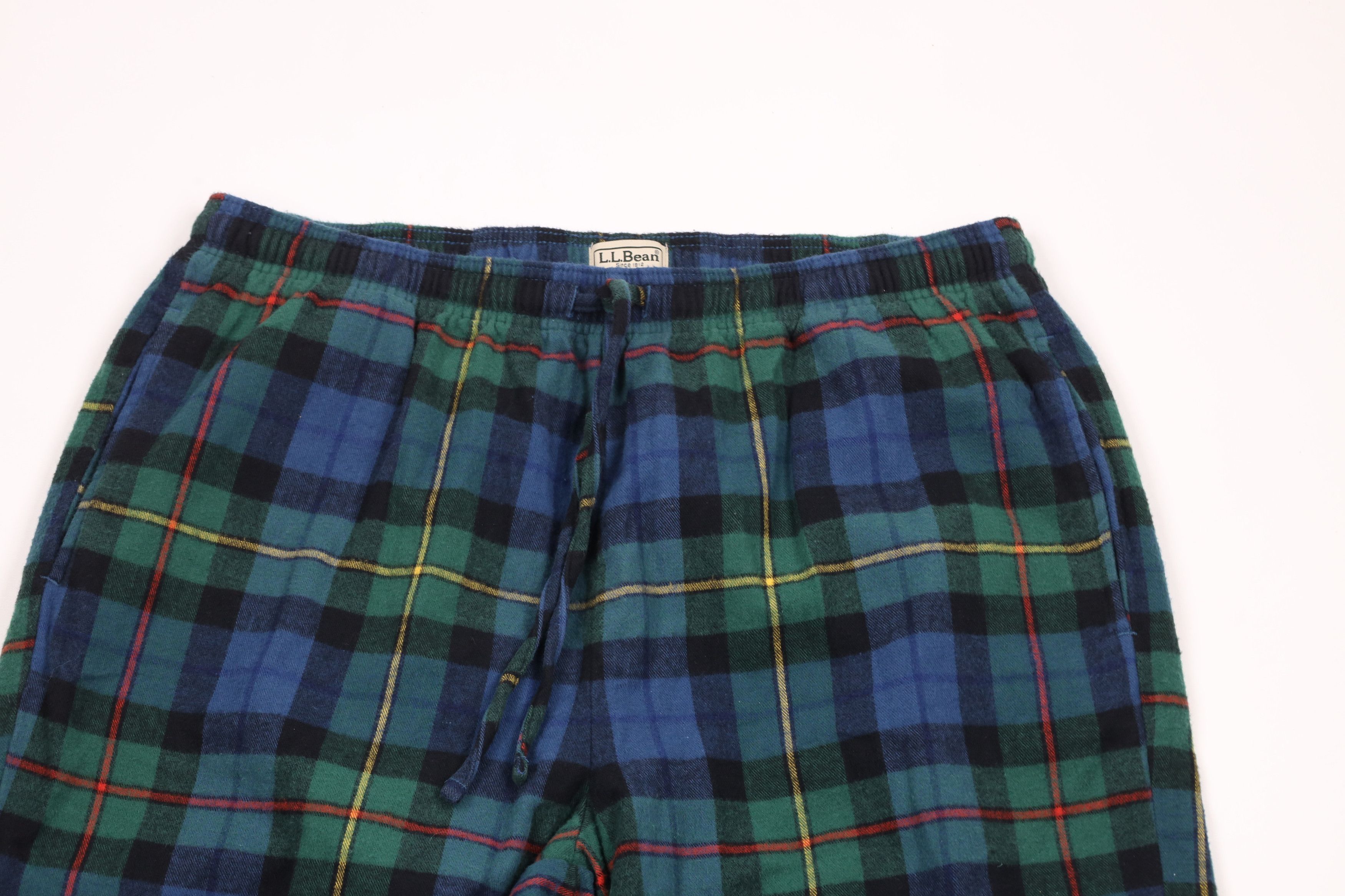 L.L. Bean × Vintage Vintage LL Bean Rainbow Flannel Wide Leg Sweatpants Pants Size US 36 / EU 52 - 2 Thumbnail