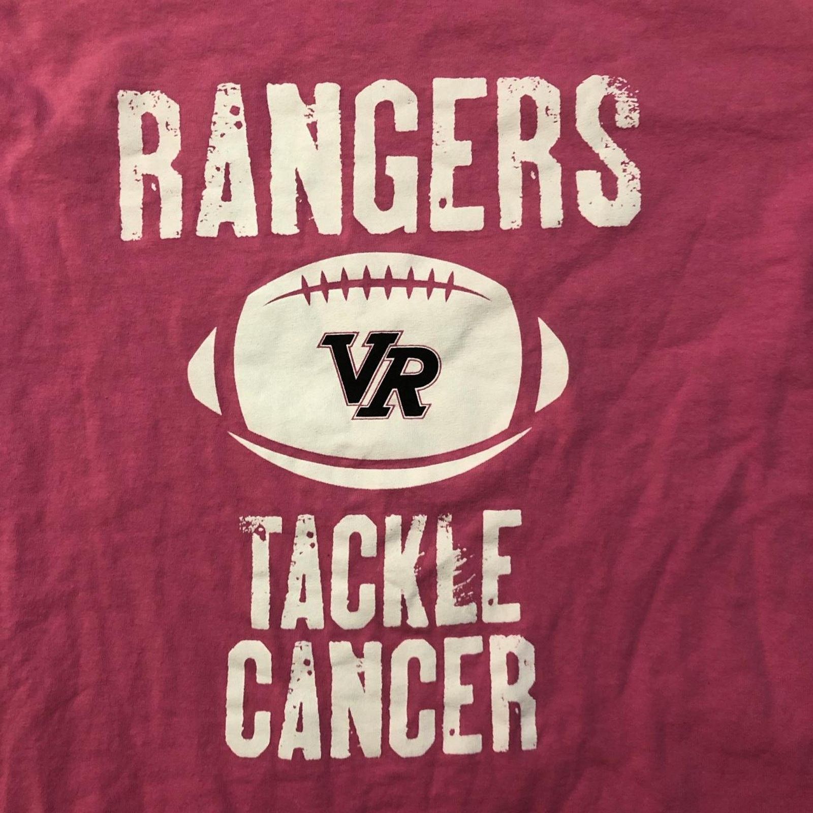 Gildan Pink Rangers Tackle Cancer Graphic Tee Size US M / EU 48-50 / 2 - 2 Thumbnail