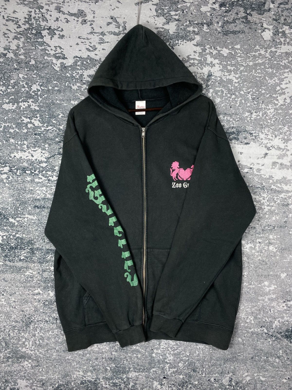 Japanese Brand Vintage Zoo Group Zip Up Hoodies Size US XL / EU 56 / 4 - 8 Thumbnail