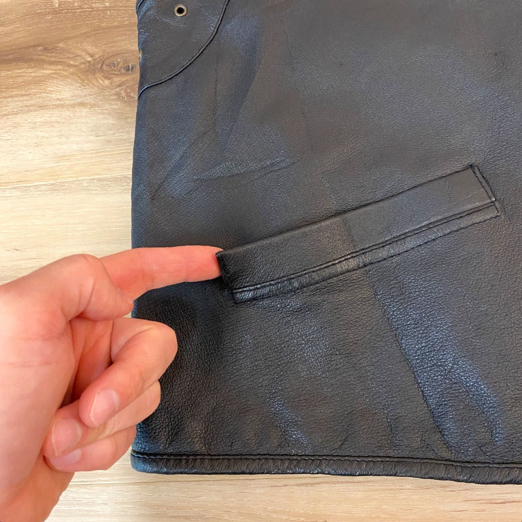 Vintage VINTAGE City Streets Leather Jacket Mens XL Vest Full Zip 80s 90s Motorcycle Wool Lining Black Size US XL / EU 56 / 4 - 7 Thumbnail