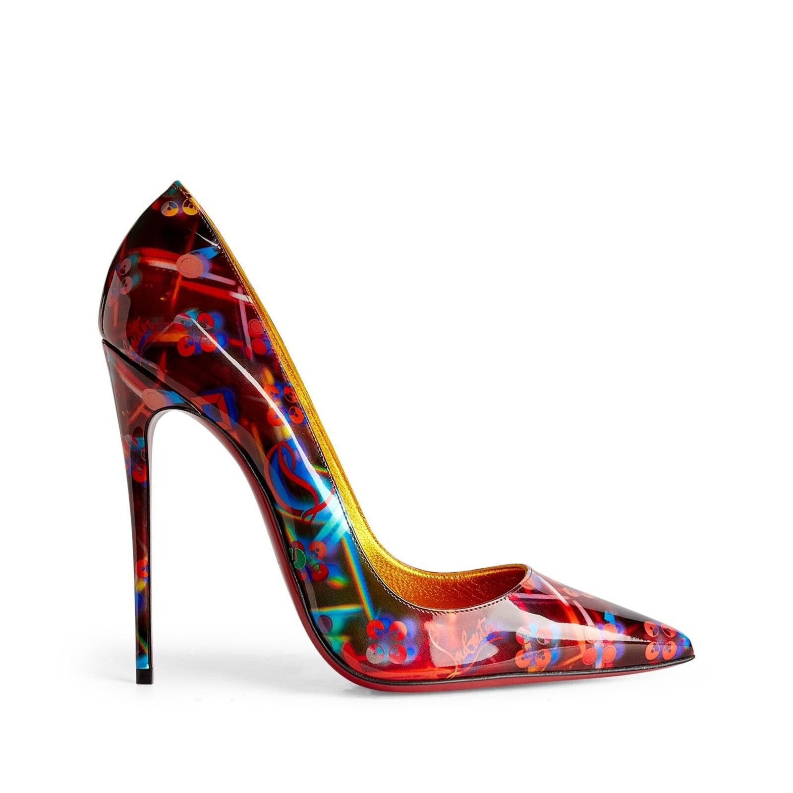Christian Louboutin So Kate 120 Patent Discolaser Red Stiletto Heel Pump 37 Size US 7 / IT 37 - 1 Thumbnail