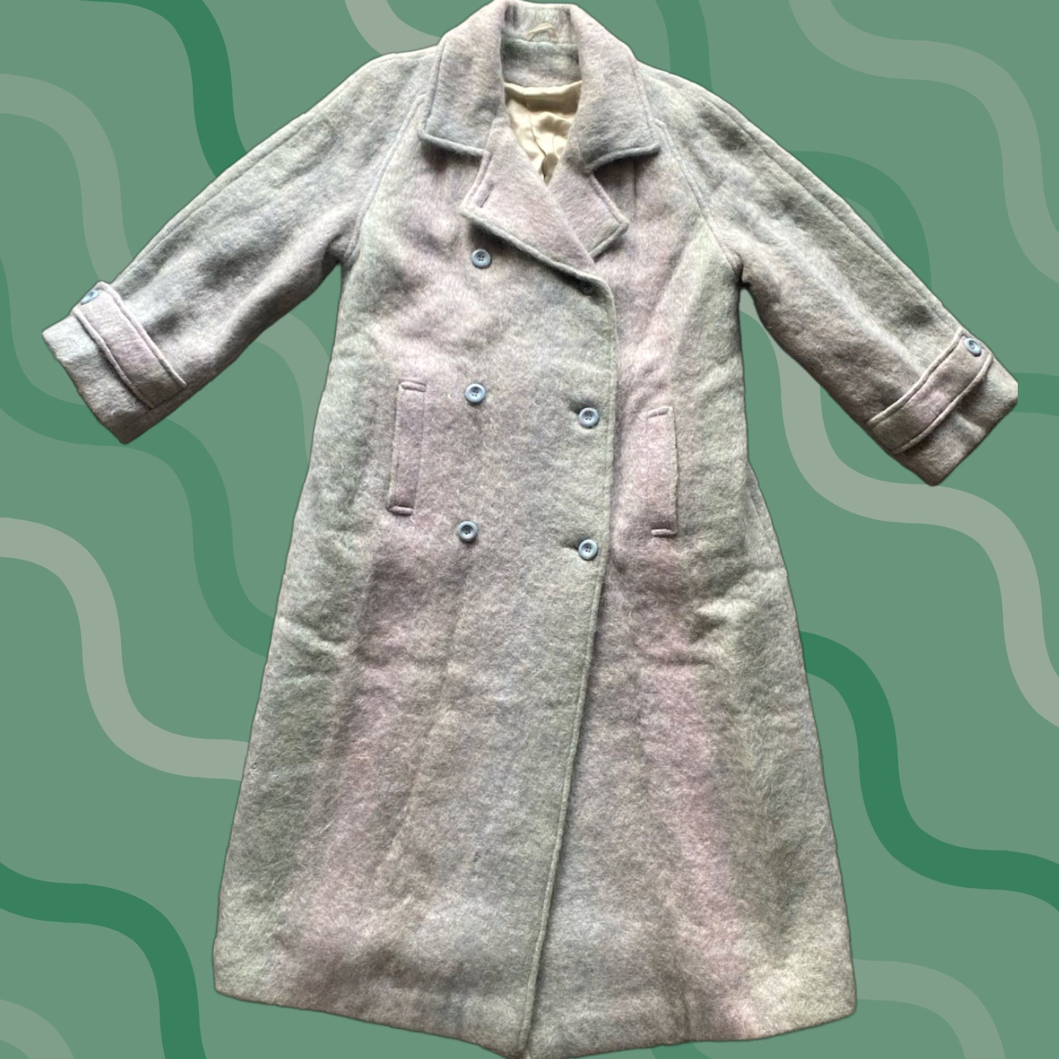 Vintage Avoca Handweavers Women’s Size Medium Coat Mohair Wool Nylon Made In Ireland Womens Size M / US 6-8 / IT 42-44 - 1 Thumbnail