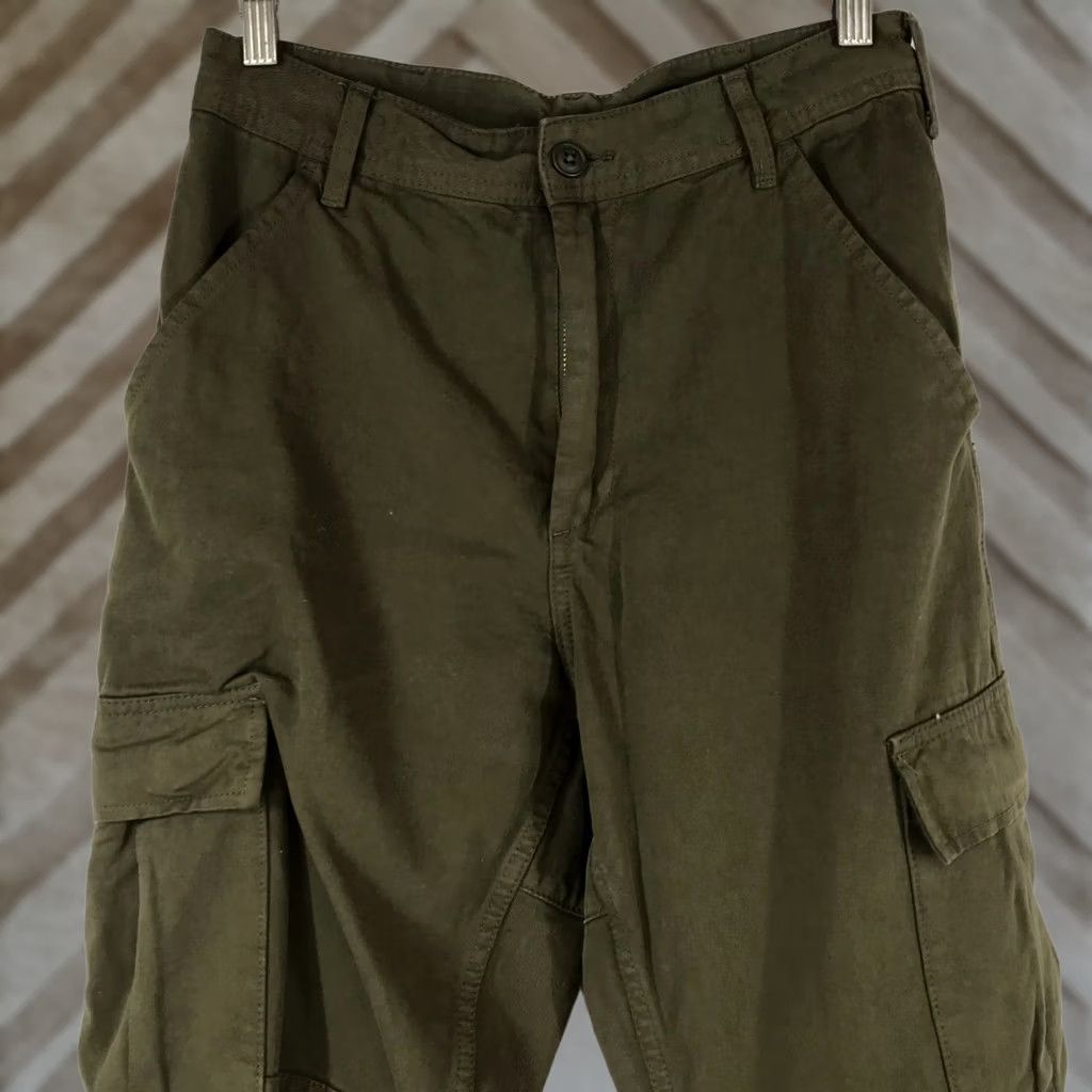 Olive J. GALT WOMEN'S PANTS Cargo Olive 100% Cotton M Size OLIVE Women Cargo Pants Size 32" / US 10 / IT 46 - 1 Thumbnail