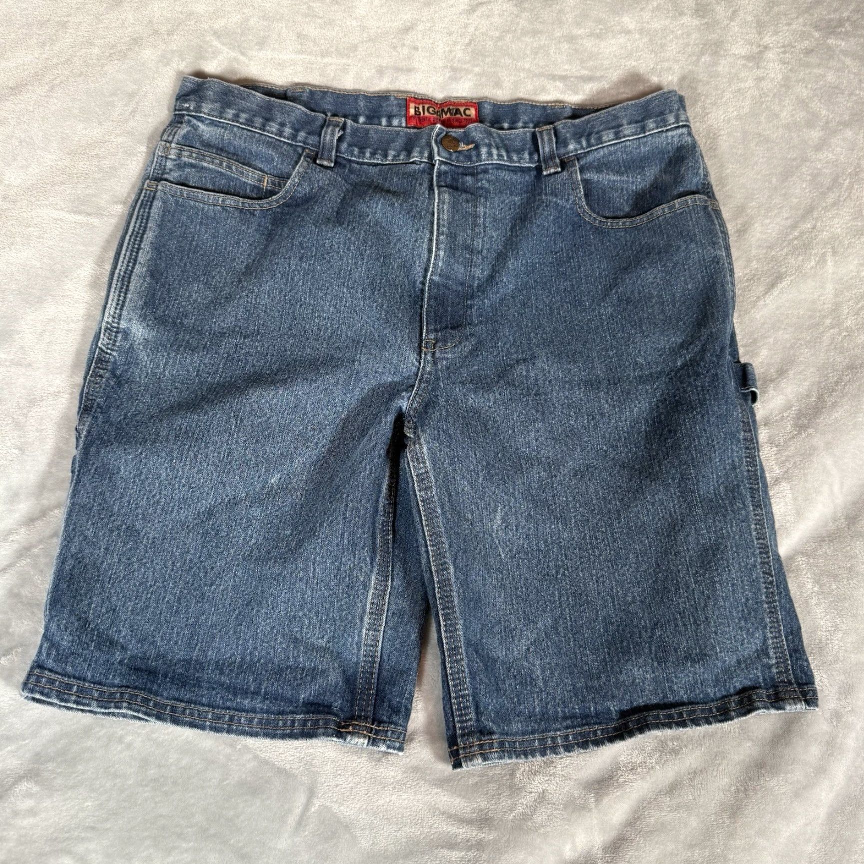 Vintage VINTAGE Big Mac Denim Shorts Bermuda Men’s 40 Blue Faded Y2K Retro Size US 40 / EU 56 - 4 Thumbnail
