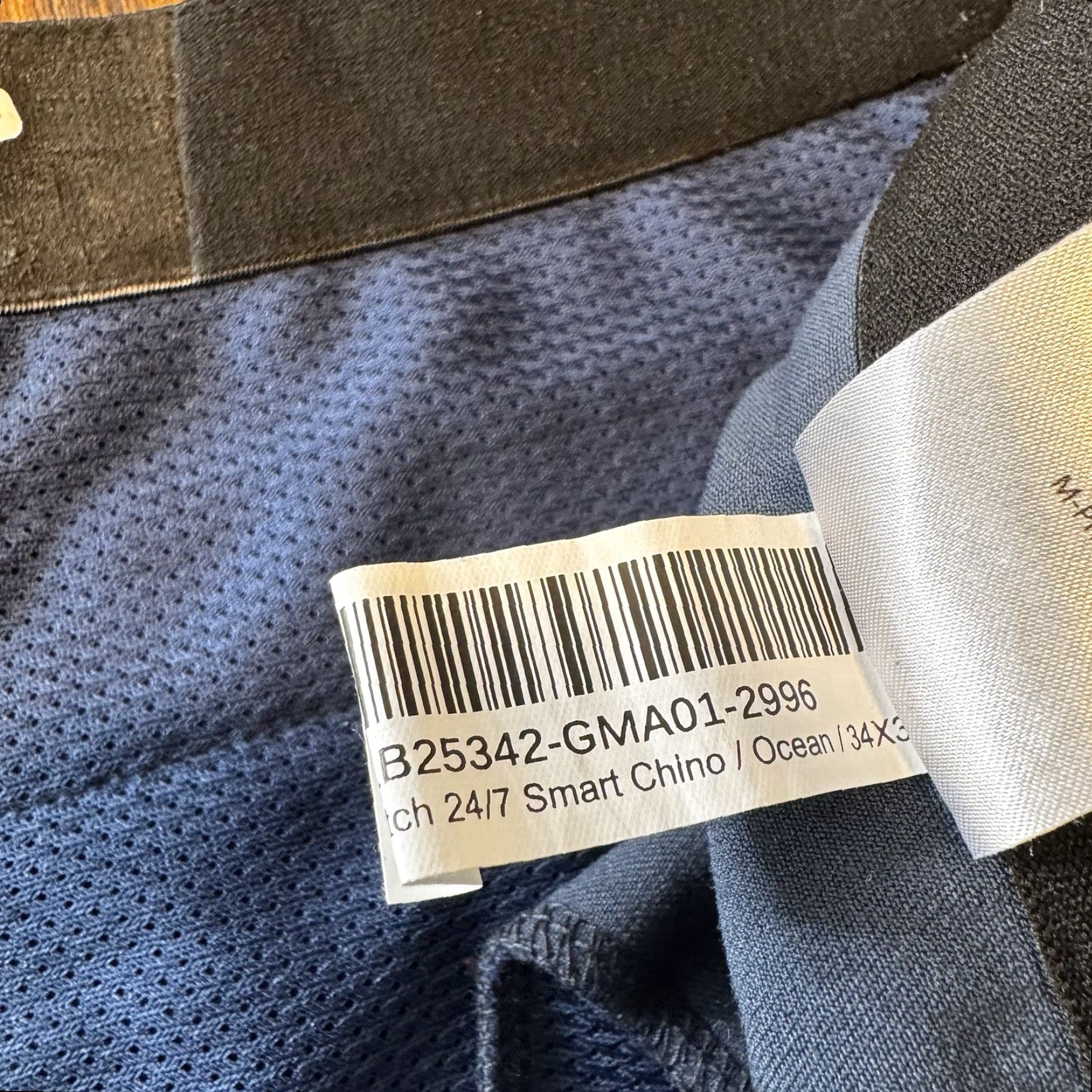 Quince Quince Pants Mens 34x30 Ocean Blue Ultra Stretch 24/7 Smart Chino Performance Size US 34 / EU 50 - 7 Thumbnail
