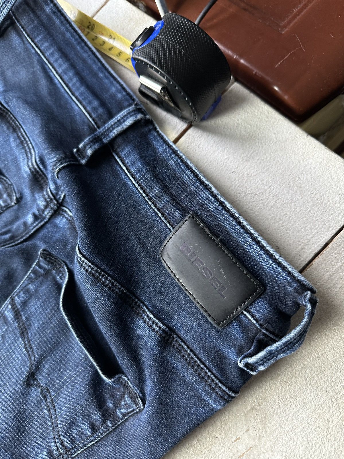 Diesel 🚨 DIESEL AVANT GARDE GOTHIC WOMEN JEANS LOGO IFSIXWASNINE Size 24" / US 00 / IT 34 - 11 Thumbnail