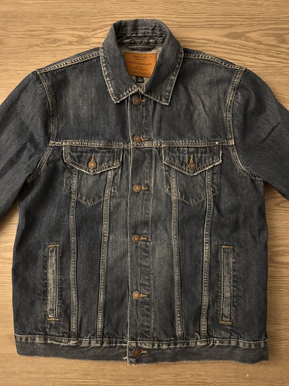 Lucky Brand Lucky Brand Denim Trucker Jacket Size US XL / EU 56 / 4 - 2 Thumbnail